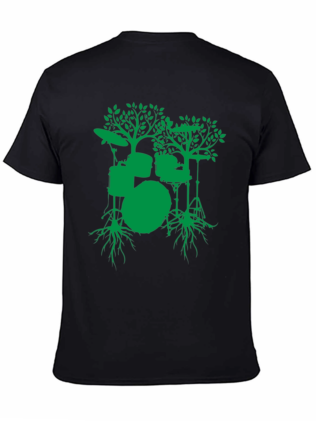 Drum Set Tree Graphic Tee - Musician T-Shirt