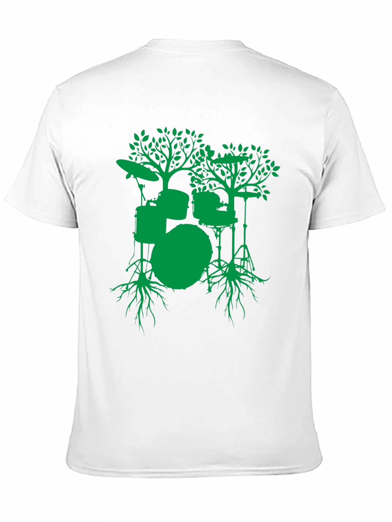 Drum Set Tree Graphic Tee - Musician T-Shirt