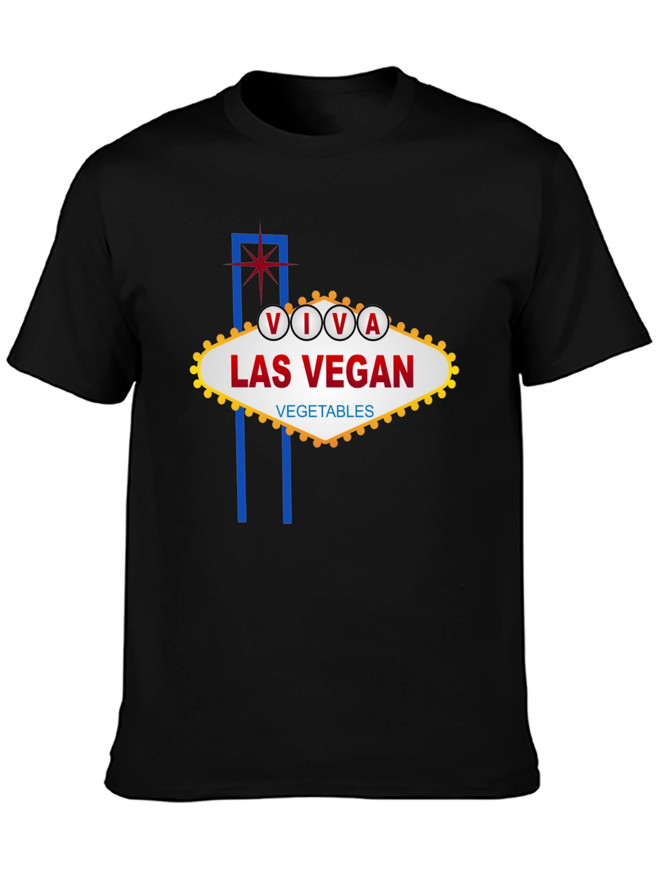 Viva Las Vegan T-Shirt - Vegetarian Las Vegas Sign