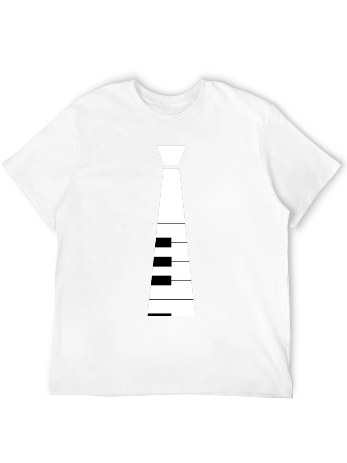 Piano Tie Graphic T-Shirt - Music Lovers Tee