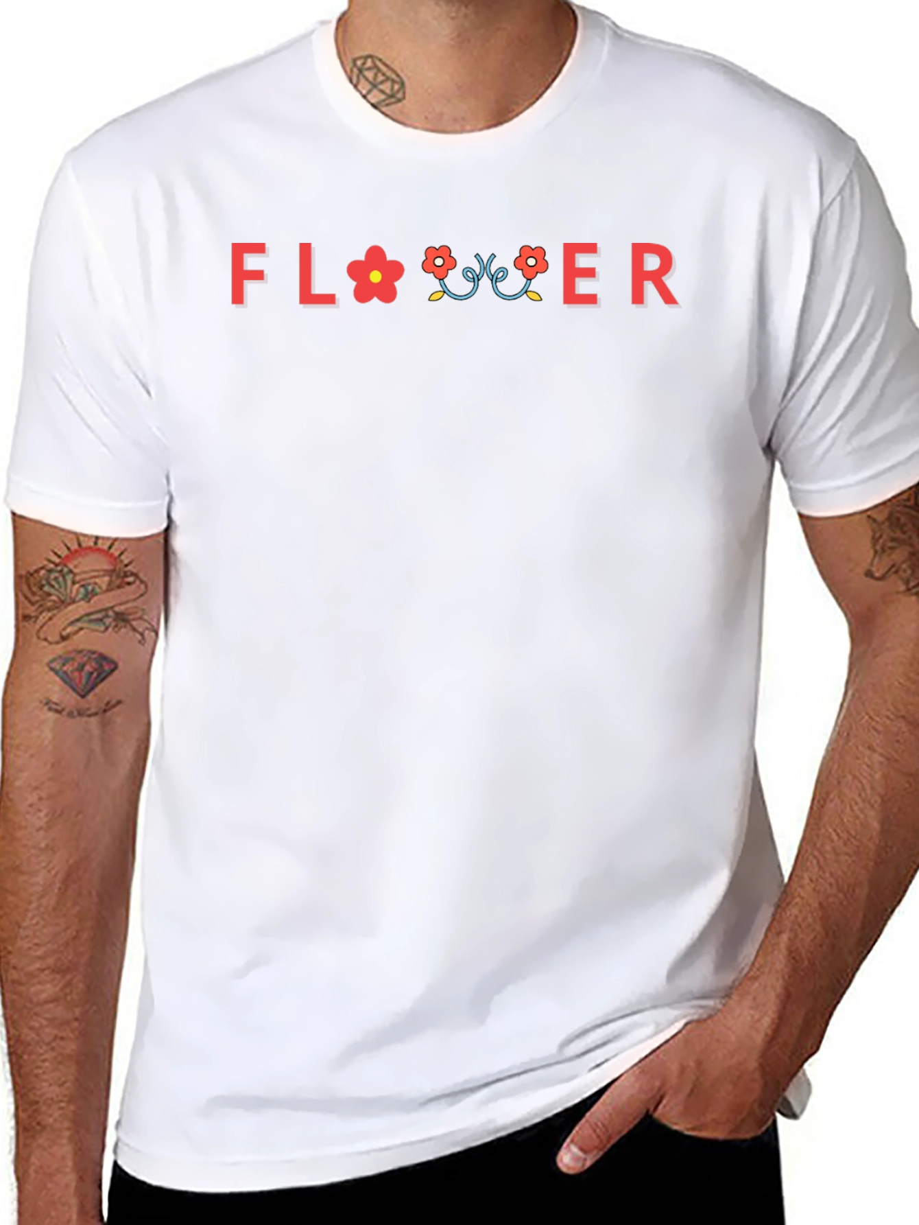 FLOWER Graphic Print T-Shirt - Unisex