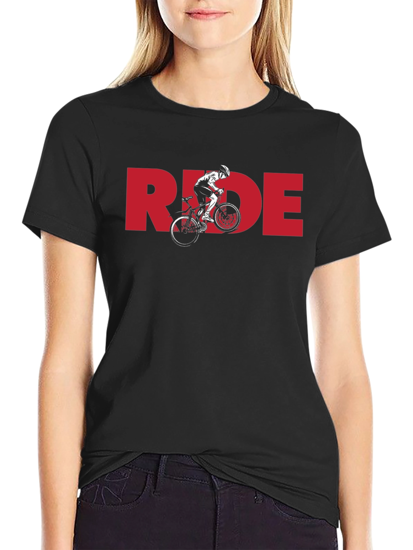 Ride Bicycle Graphic T-Shirt - Black