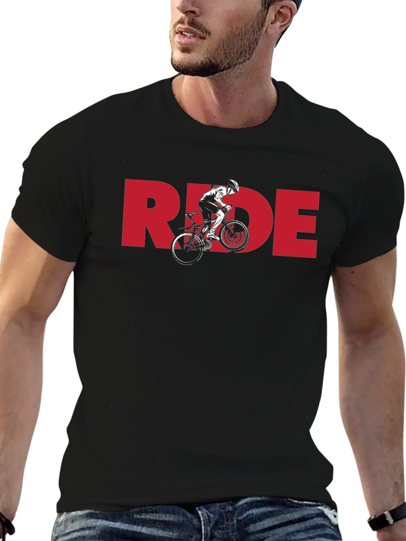 Ride Bicycle Graphic T-Shirt - Black