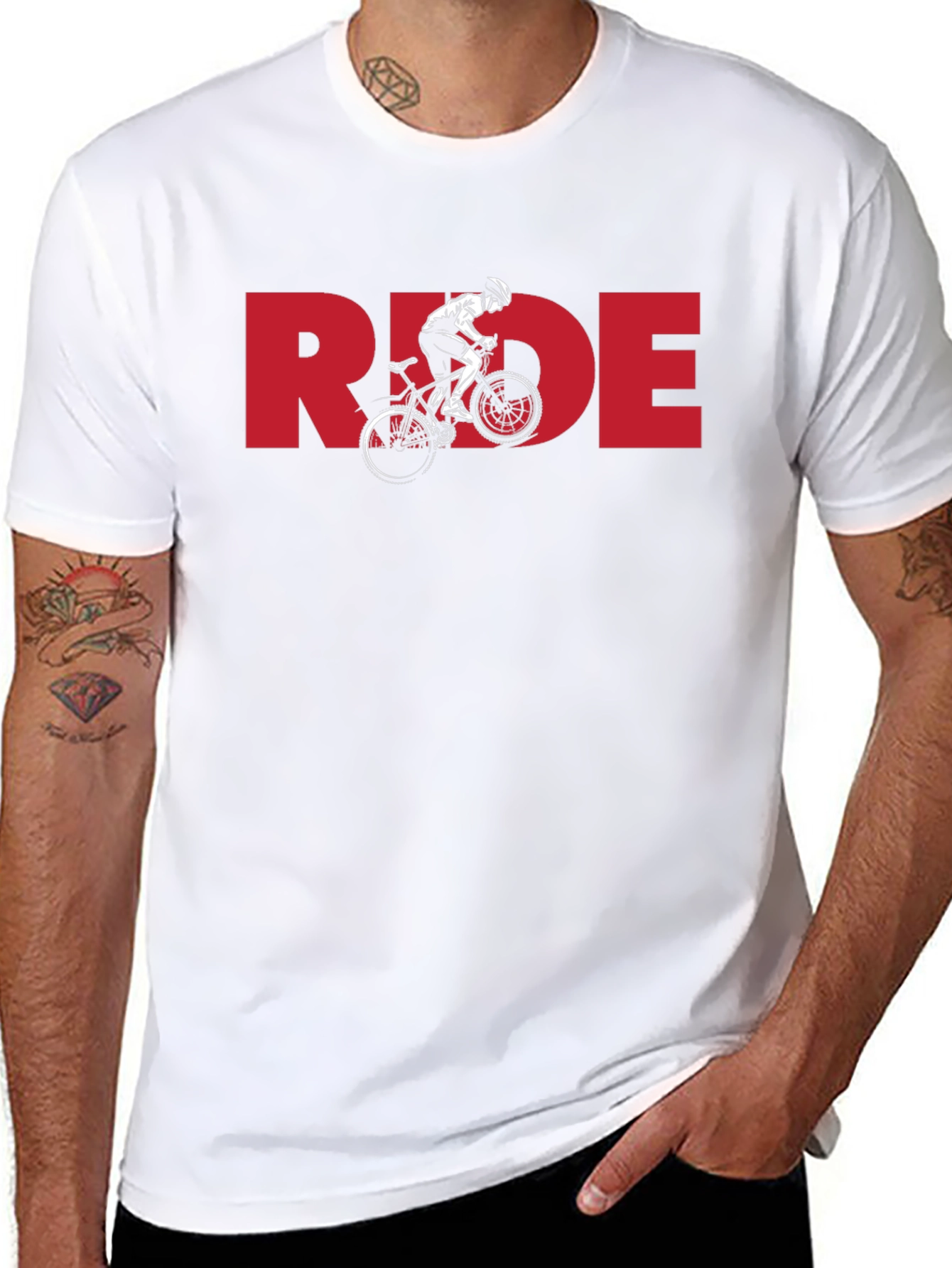 Ride Bicycle Graphic T-Shirt - Black