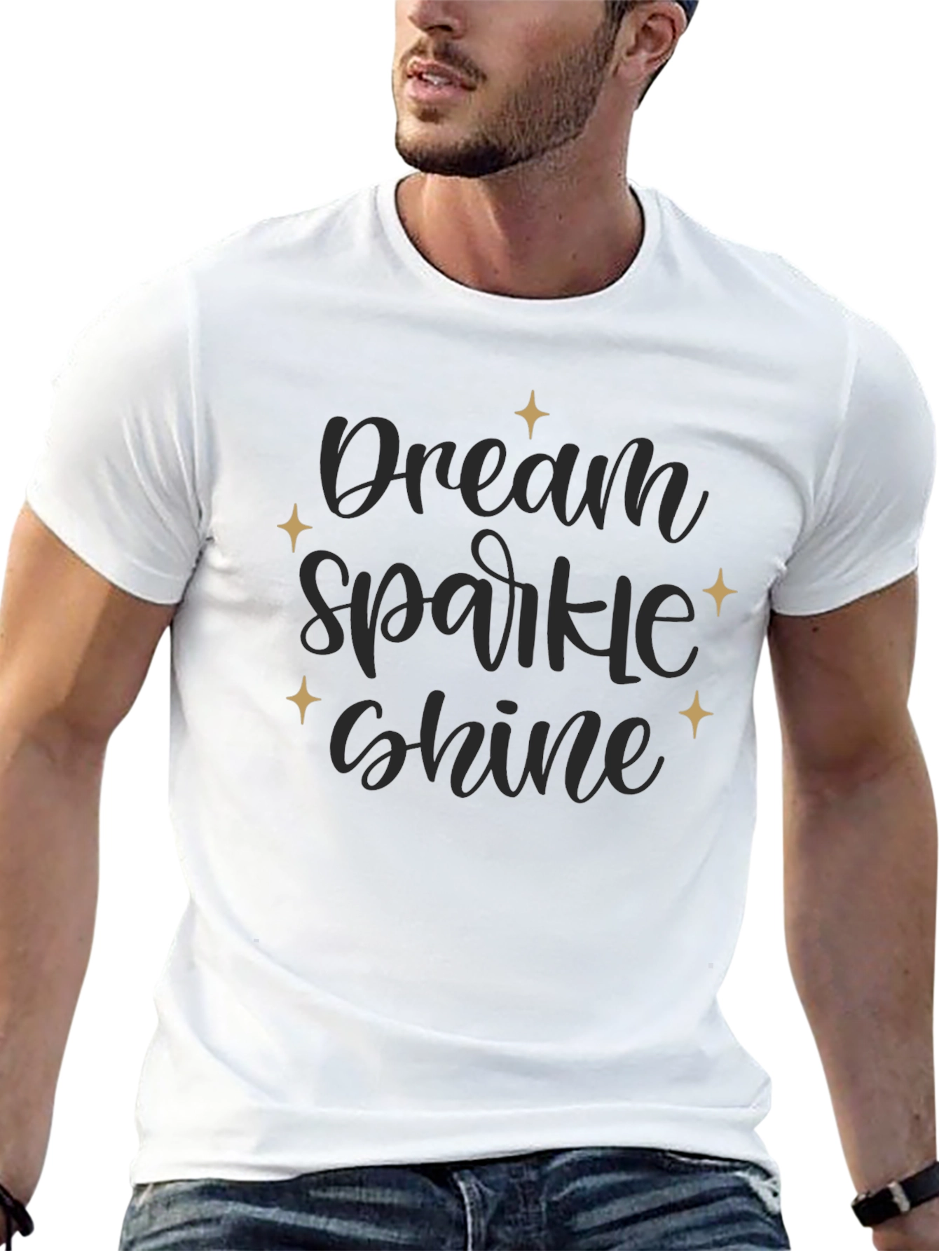 Dream Sparkle Shine Black T-Shirt