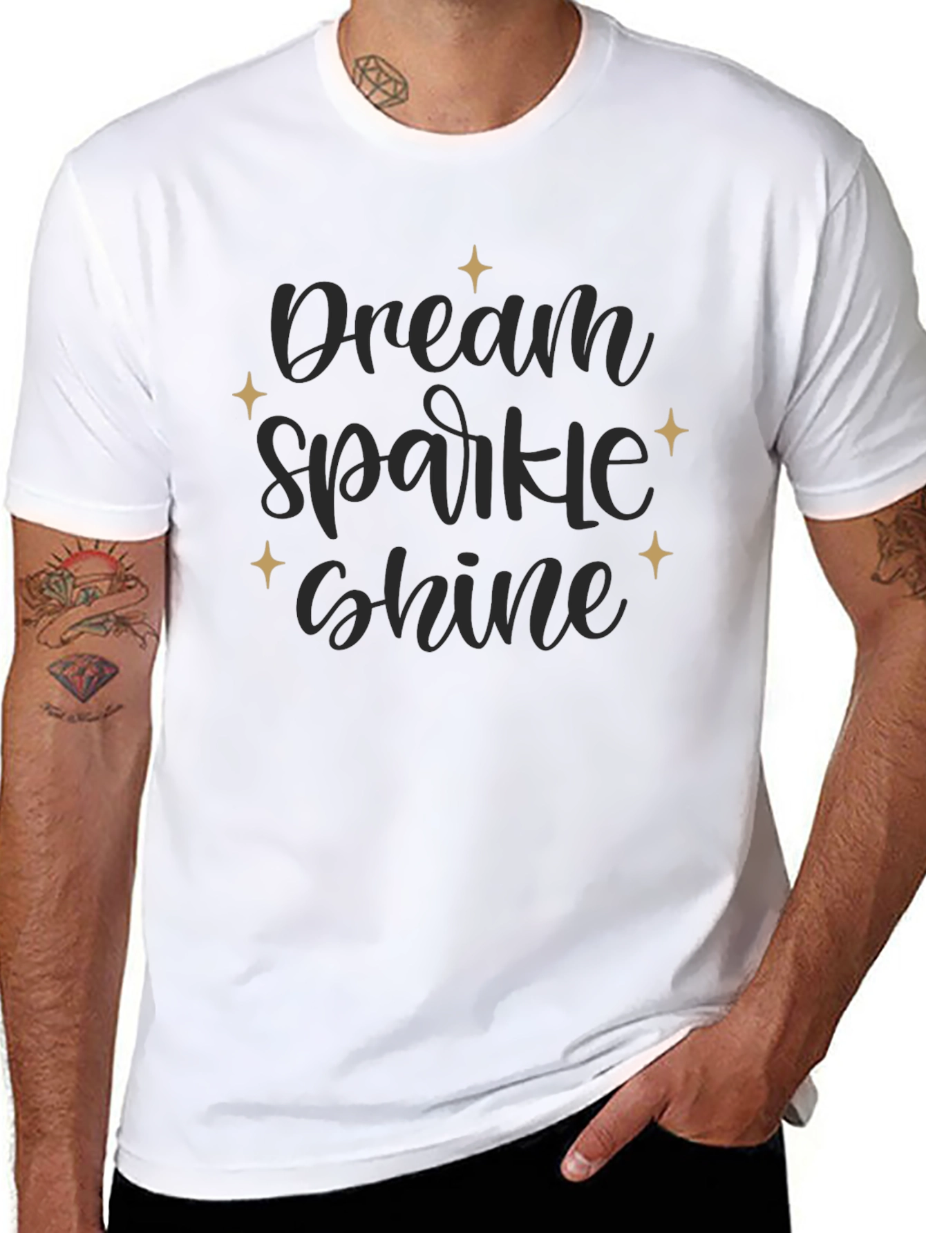 Dream Sparkle Shine Black T-Shirt
