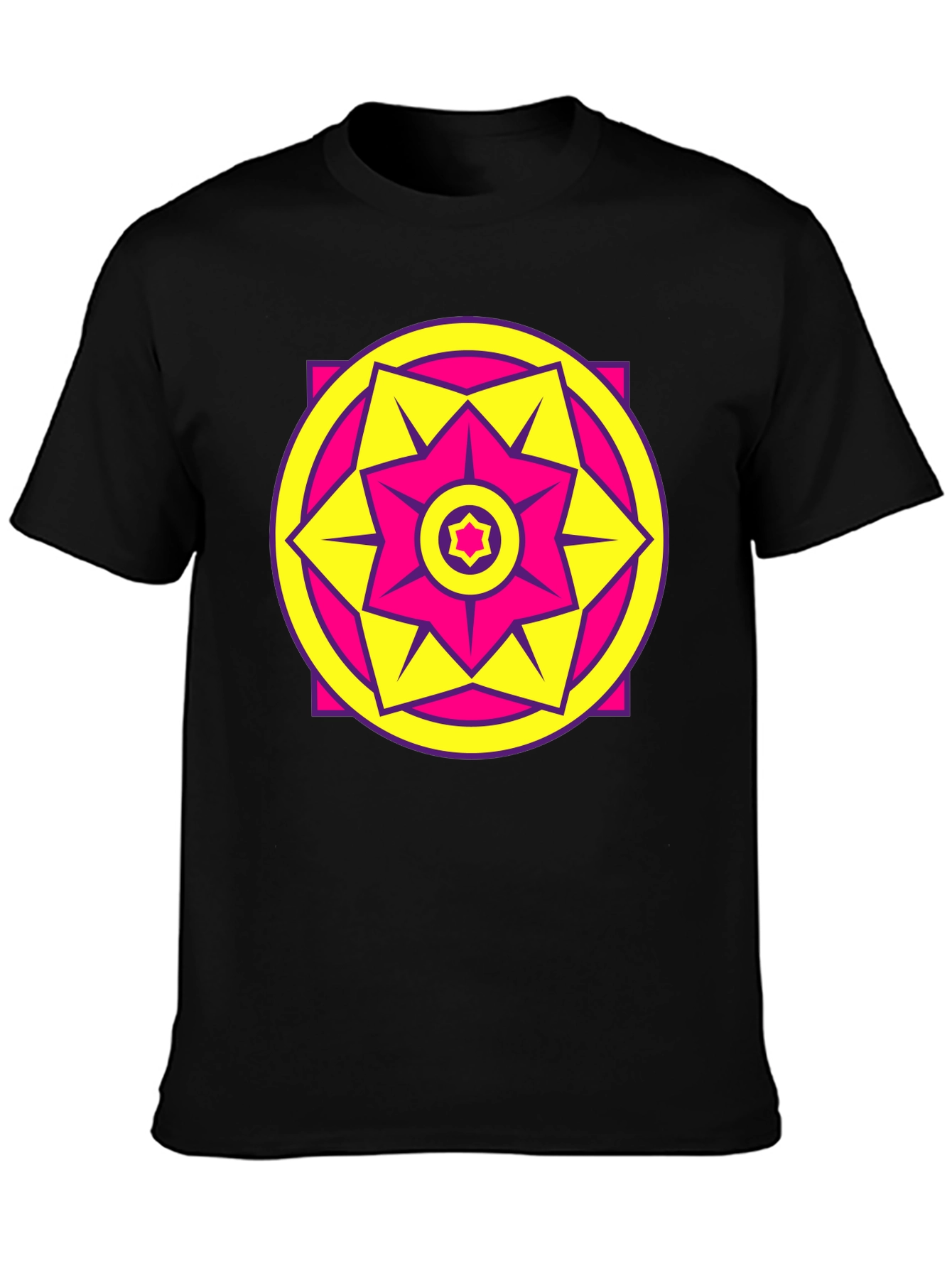 Geometric Starburst T-Shirt - Bold Graphic Tee