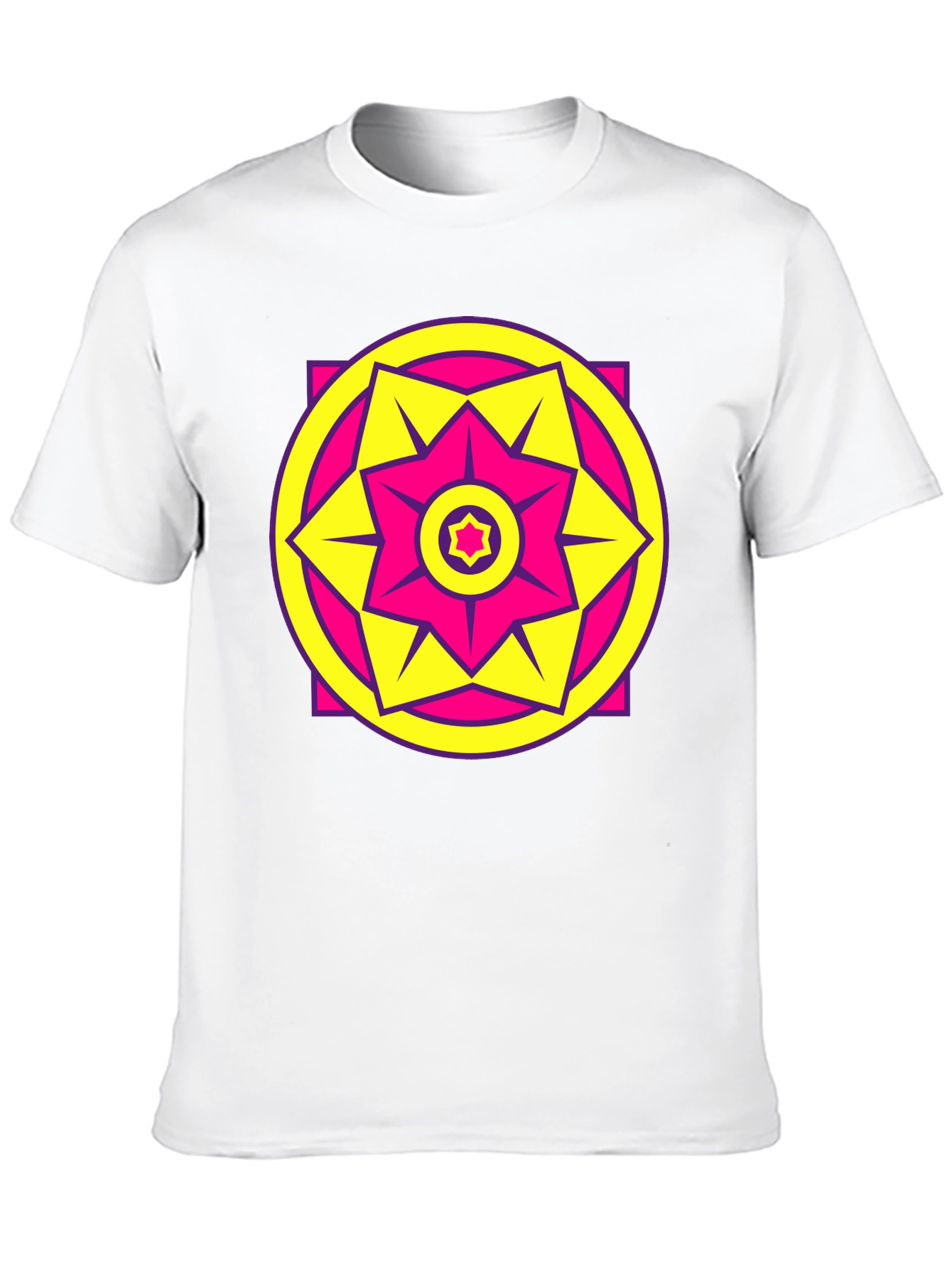 Geometric Starburst T-Shirt - Bold Graphic Tee