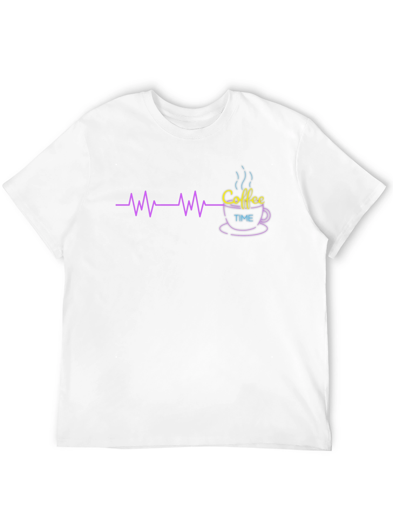 Coffee Time T-Shirt - Heartbeat Design