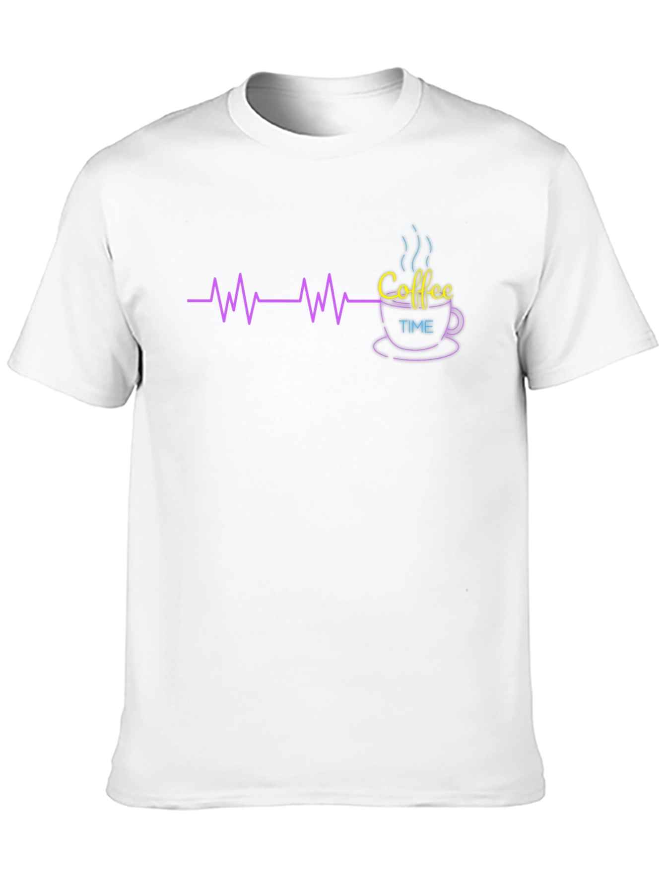 Coffee Time T-Shirt - Heartbeat Design