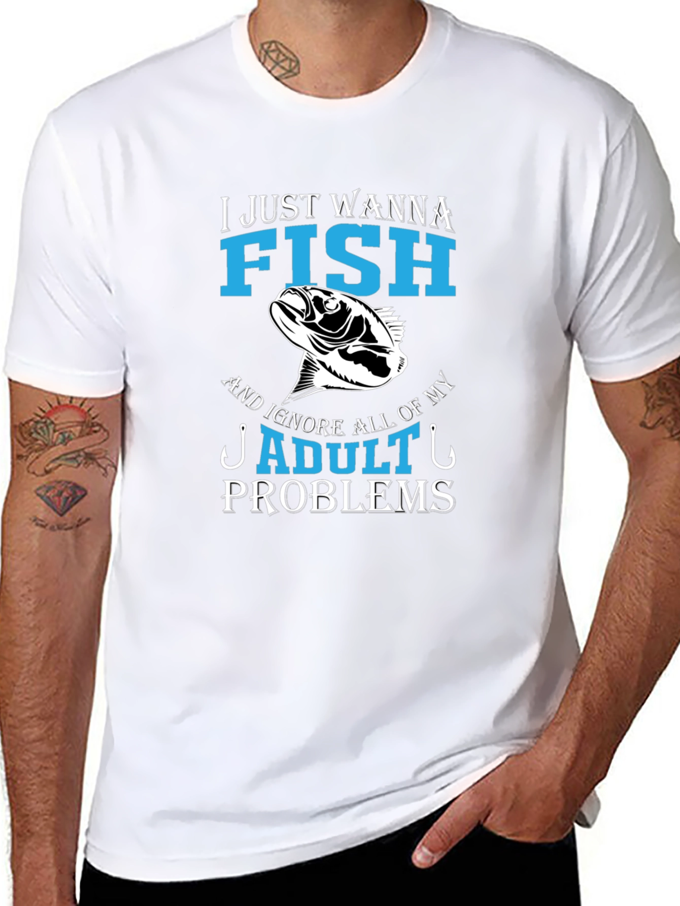 Funny Fishing T-Shirt - Ignore Adult Problems