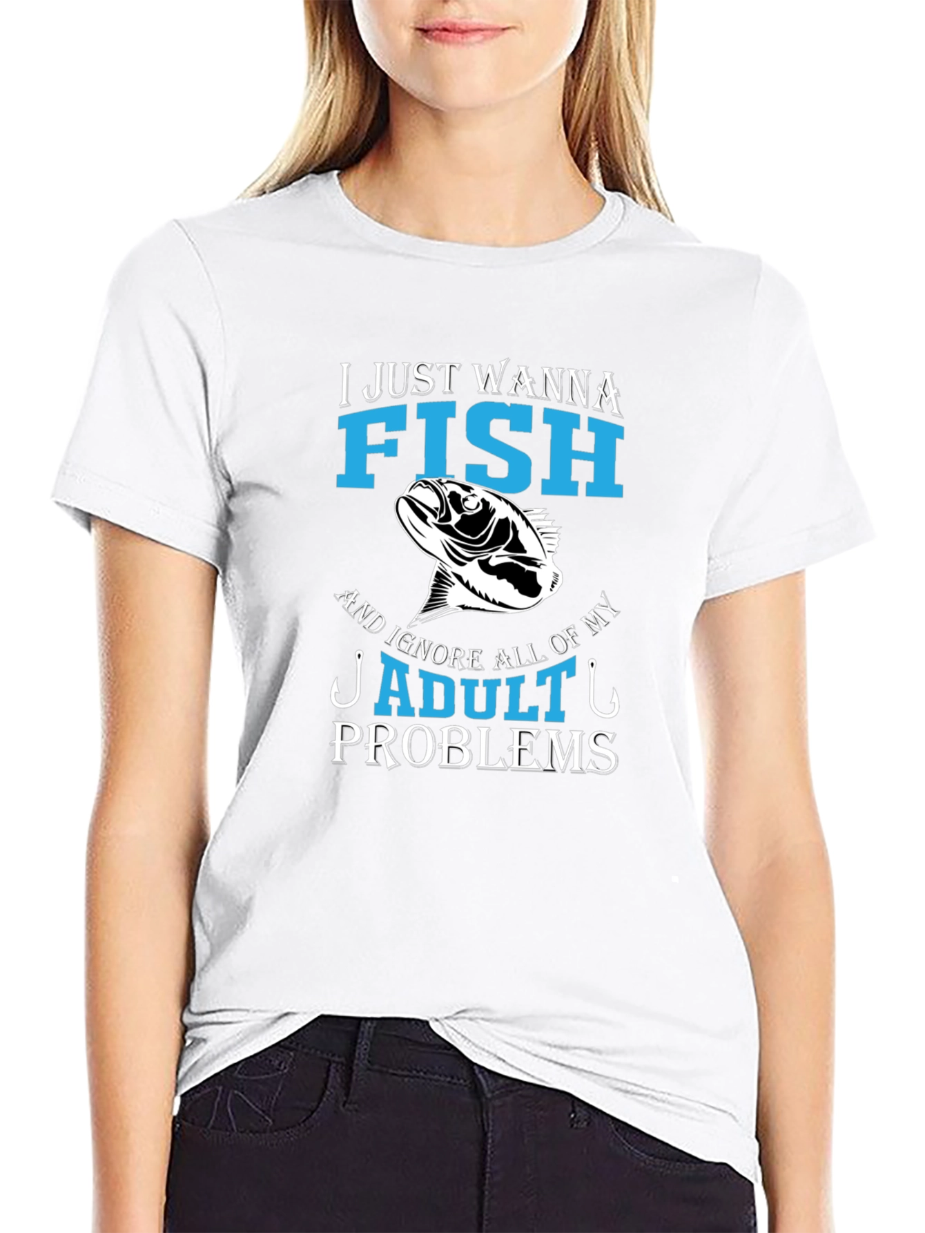 Funny Fishing T-Shirt - Ignore Adult Problems