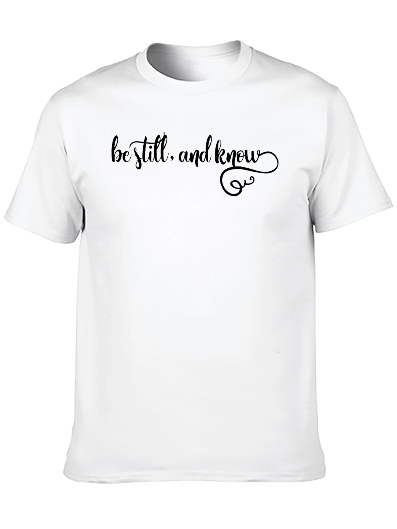 Be Still and Know Graphic Tee - Black