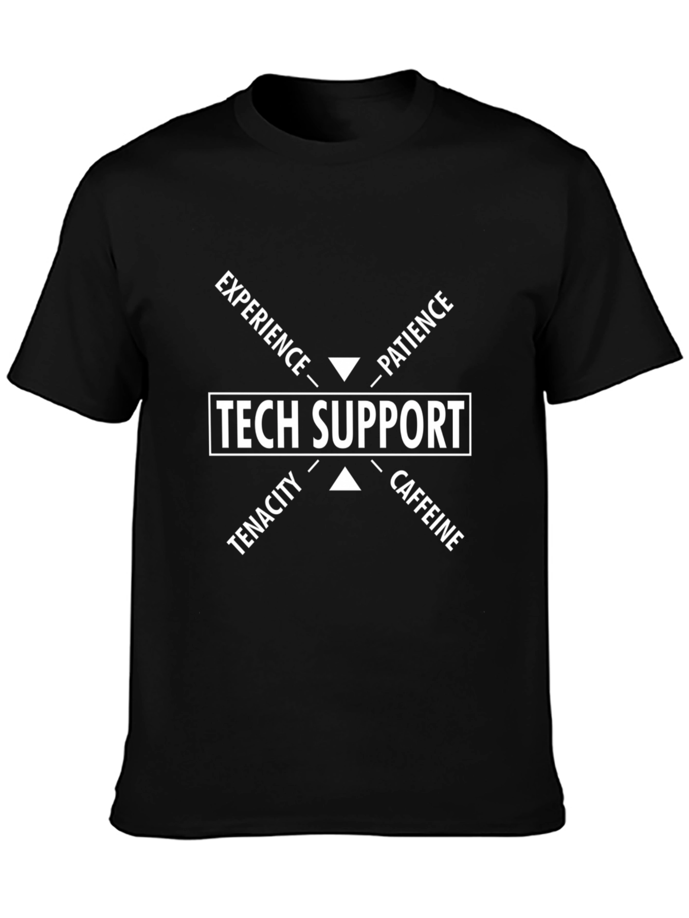 Tech Support T-Shirt: Experience Patience Tenacity