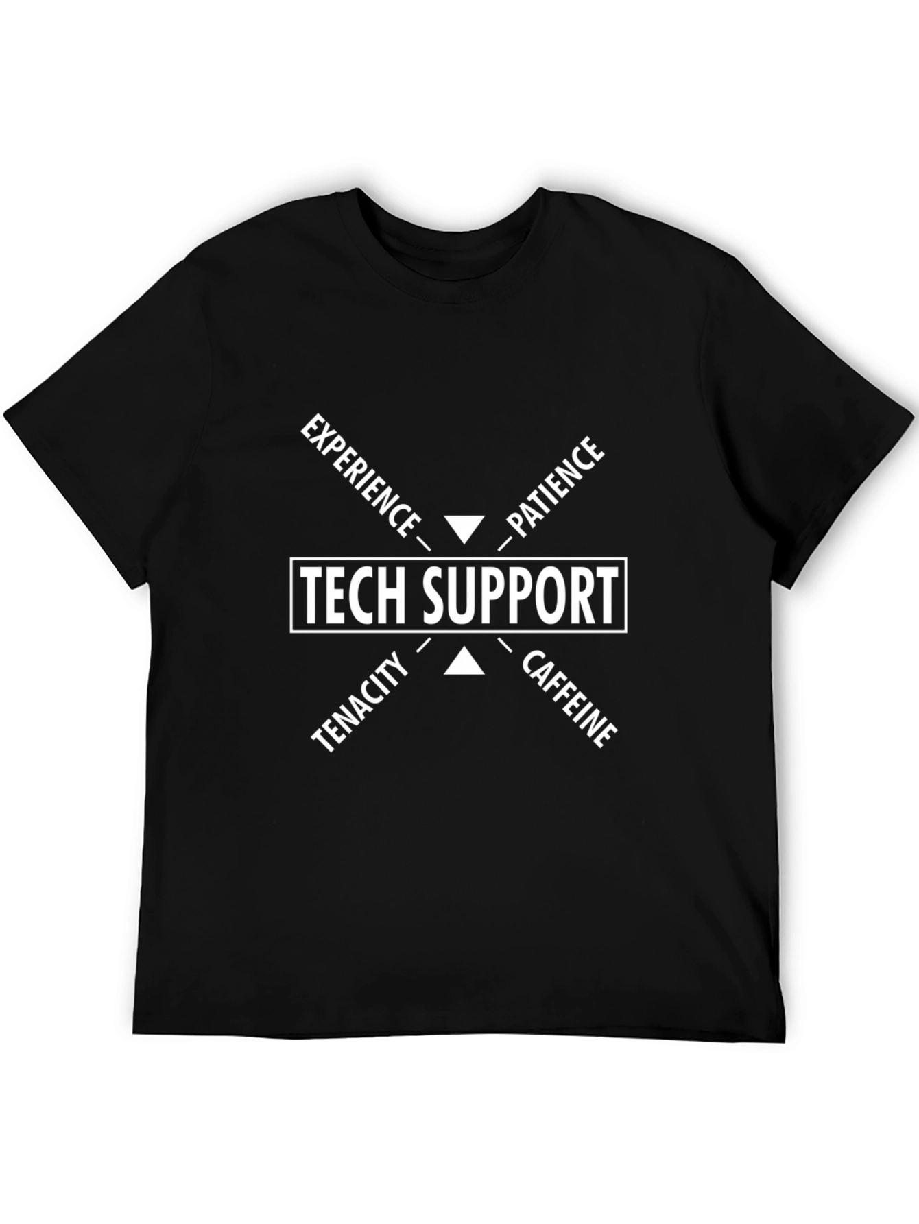 Tech Support T-Shirt: Experience Patience Tenacity