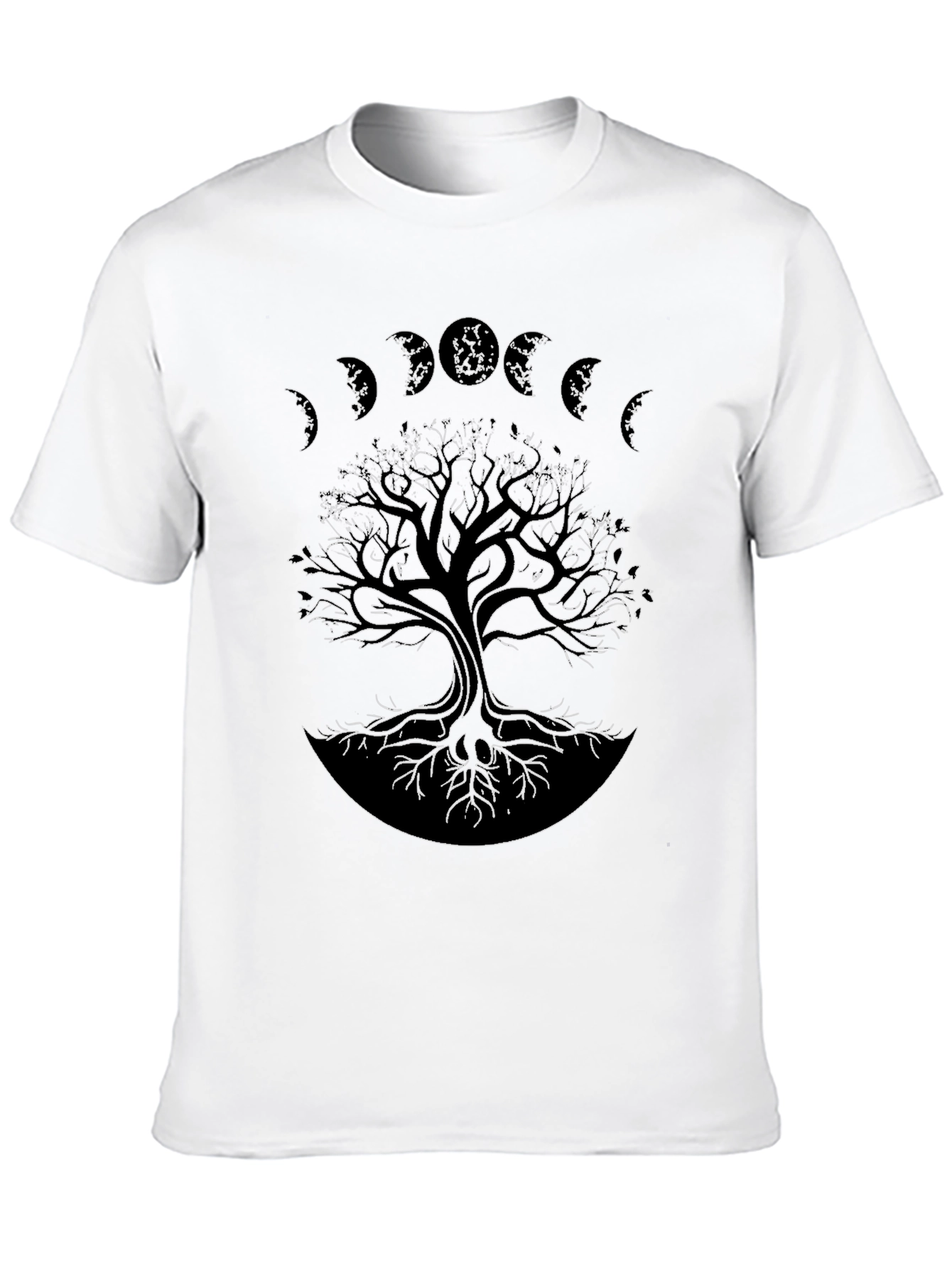 Tree of Life T-Shirt - Moon Phases Design