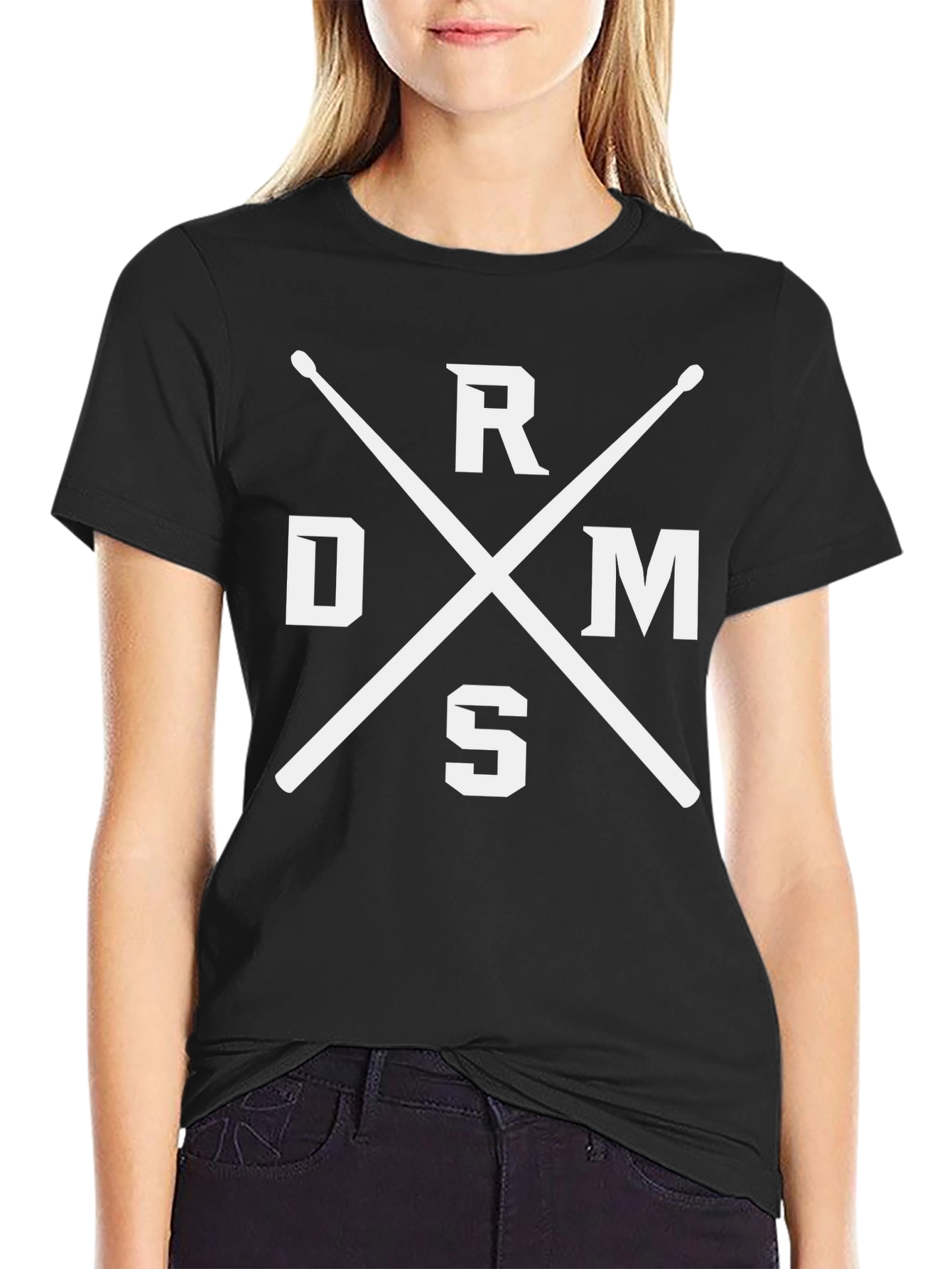 Drummer T-Shirt: RMS Drumsticks Tee
