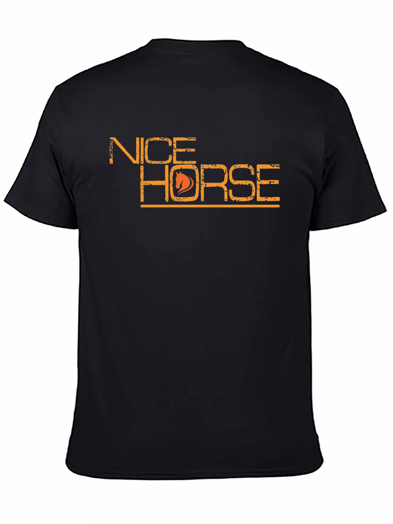 Nice Horse Graphic Tee - Black