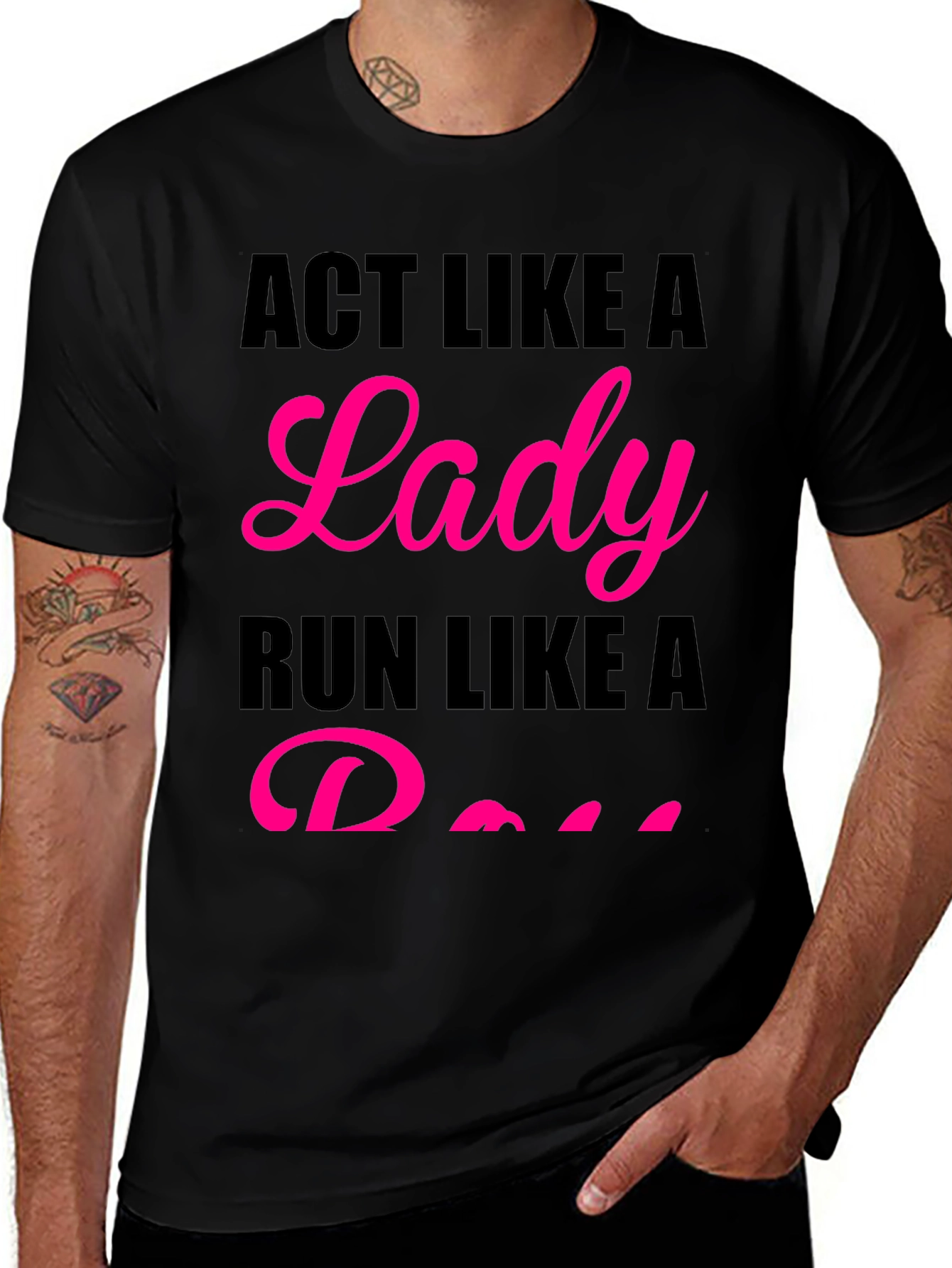 Act Like a Lady Run Like a Boss T-Shirt