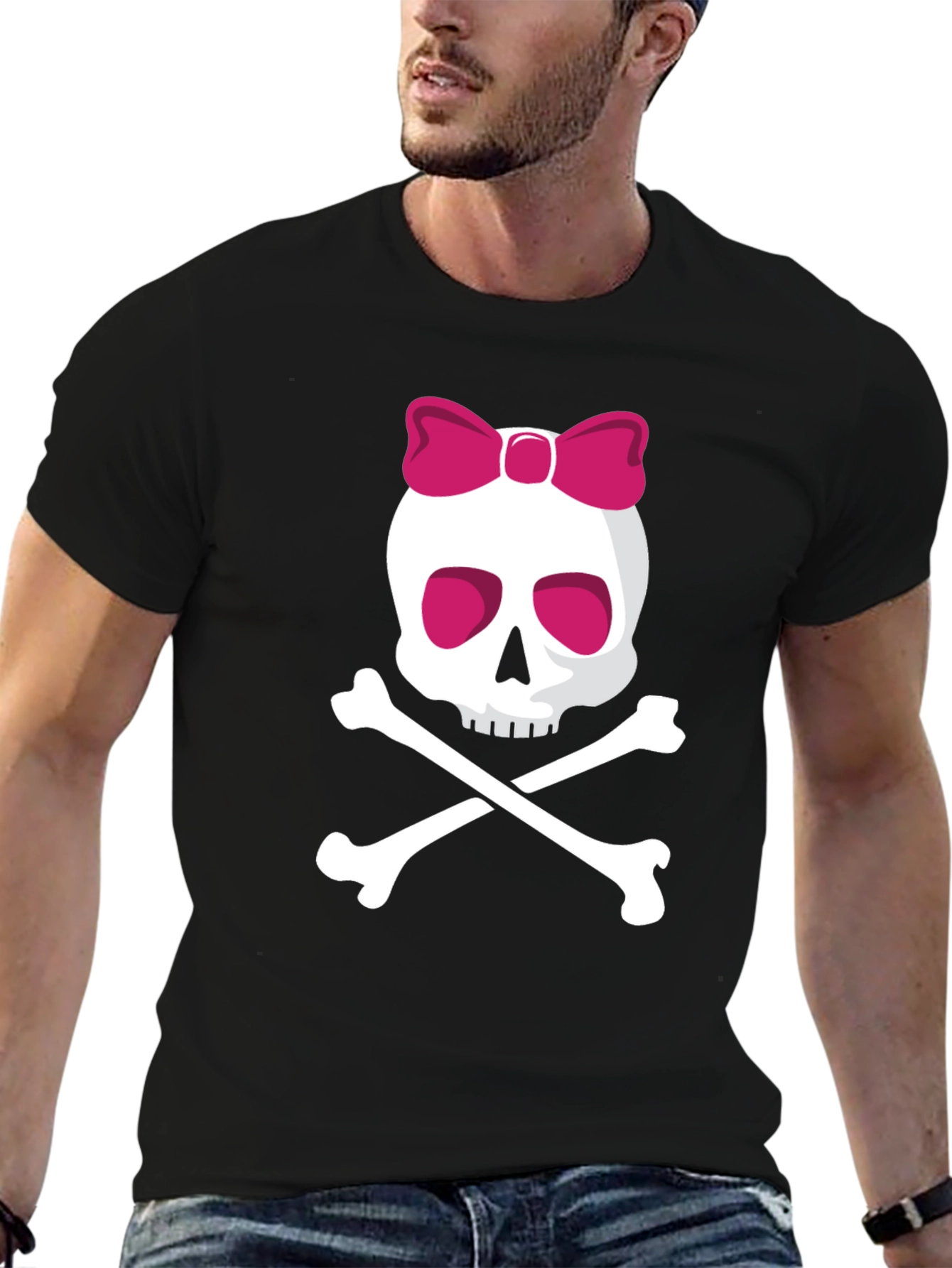 Skull & Crossbones Bow T-Shirt - Graphic Tee
