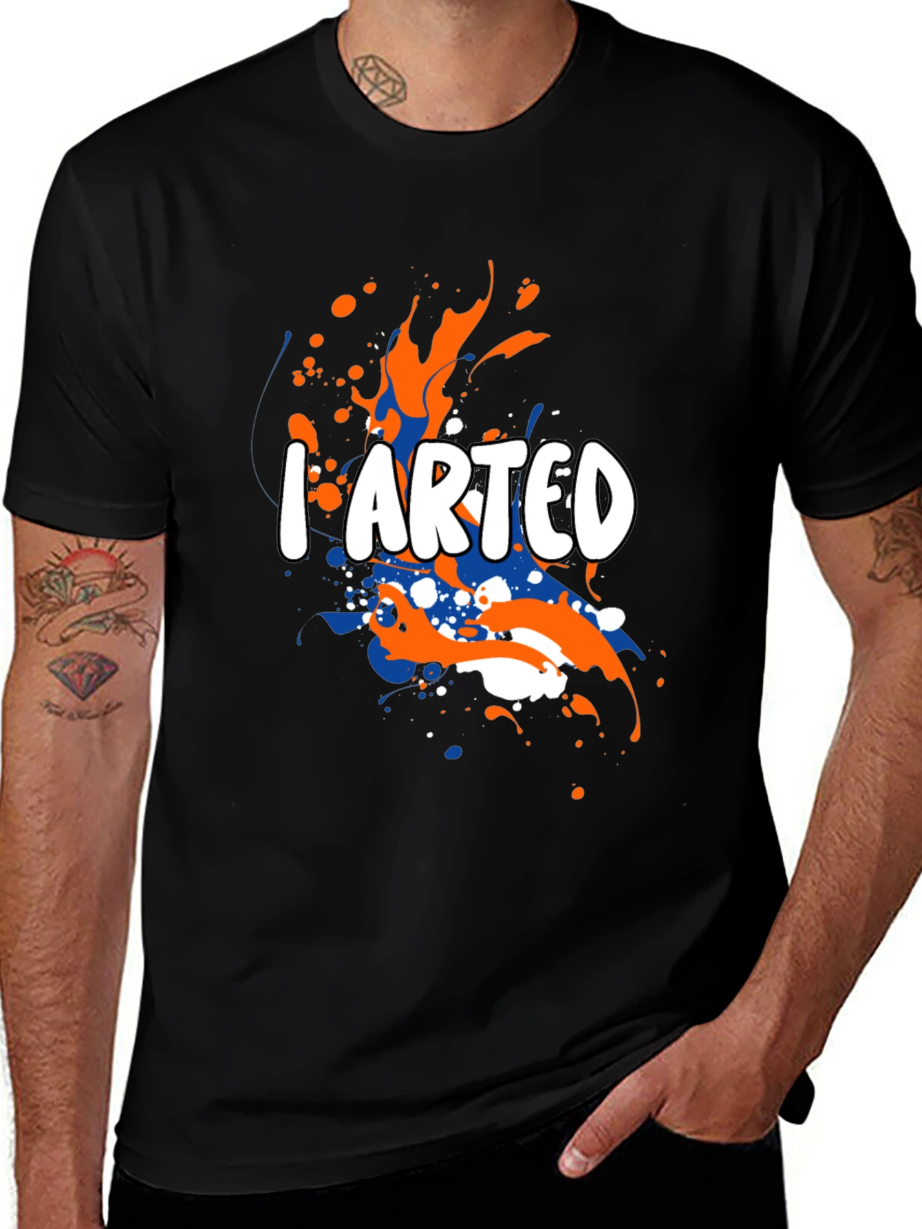 I Arted Graphic T-Shirt - Black