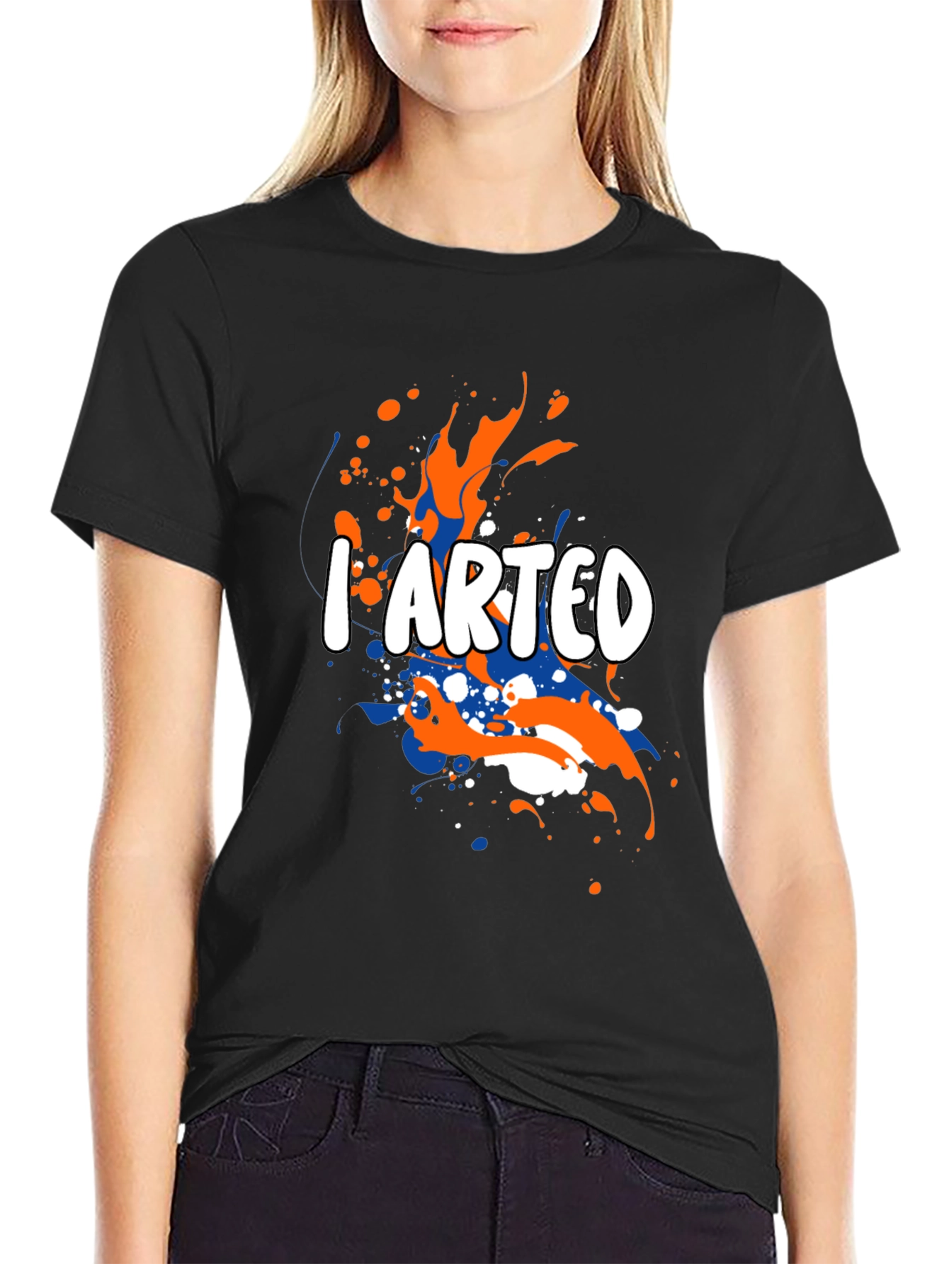 I Arted Graphic T-Shirt - Black
