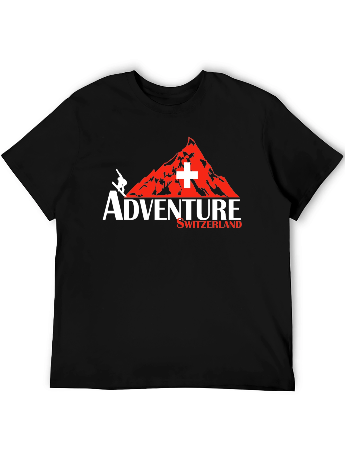 Adventure Switzerland Graphic Tee - Black
