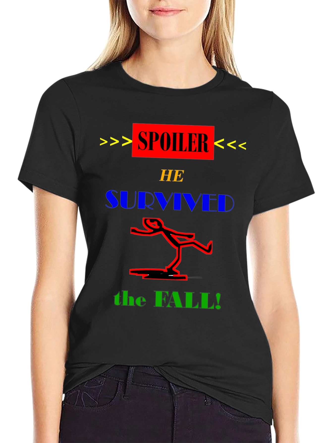 Spoiler He Survived the Fall T-Shirt