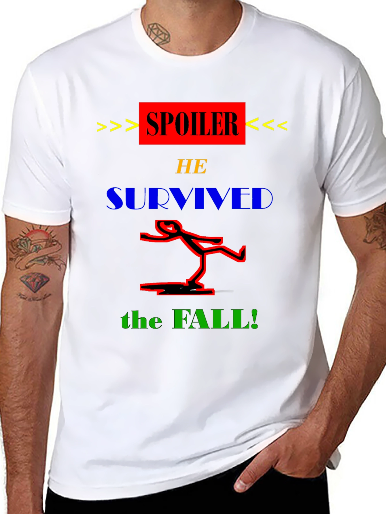 Spoiler He Survived the Fall T-Shirt