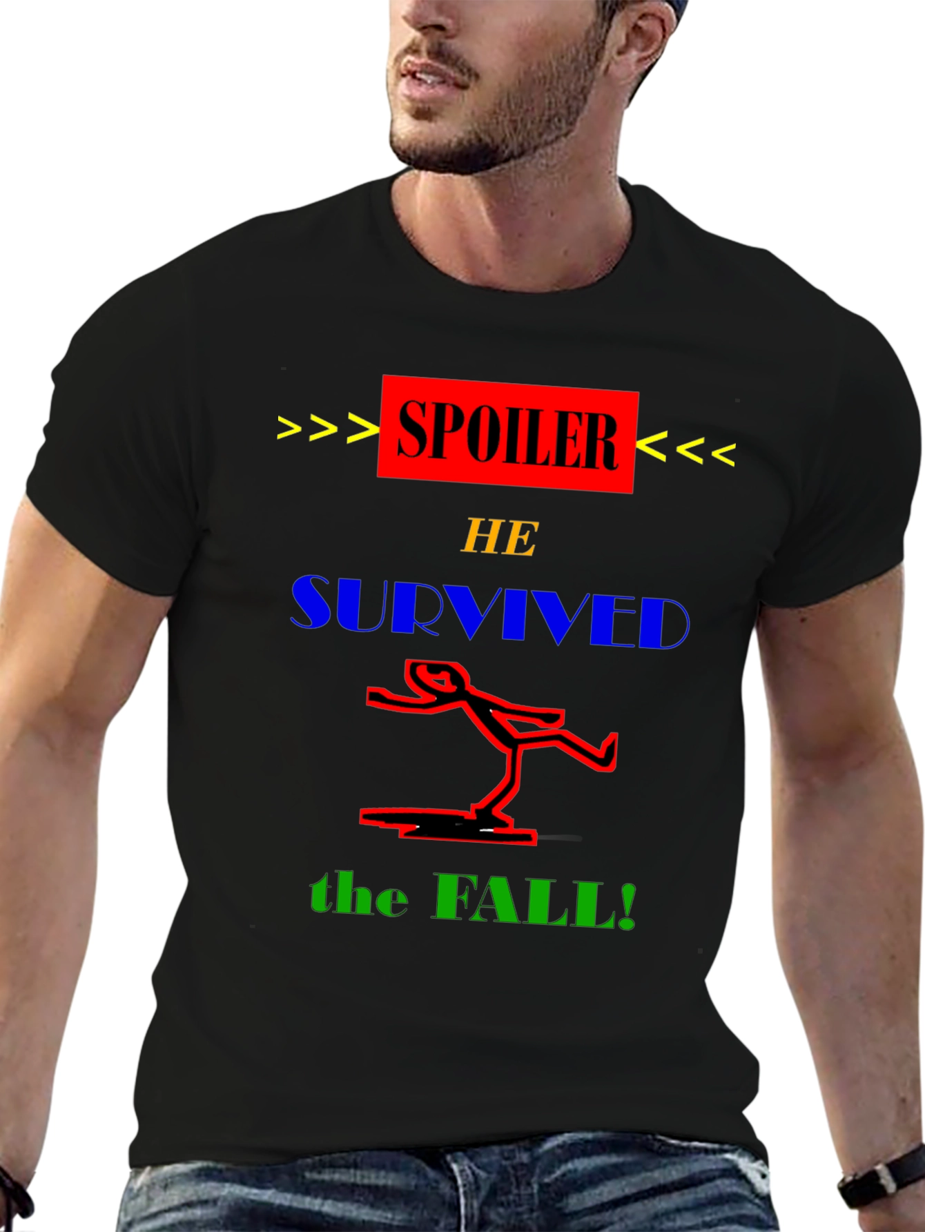 Spoiler He Survived the Fall T-Shirt
