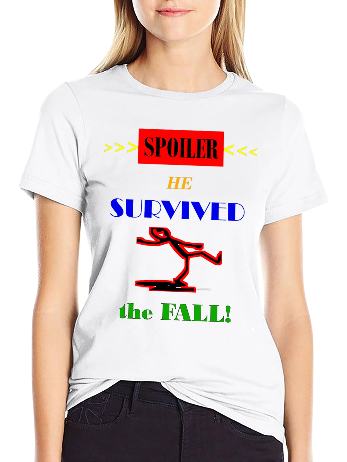 Spoiler He Survived the Fall T-Shirt