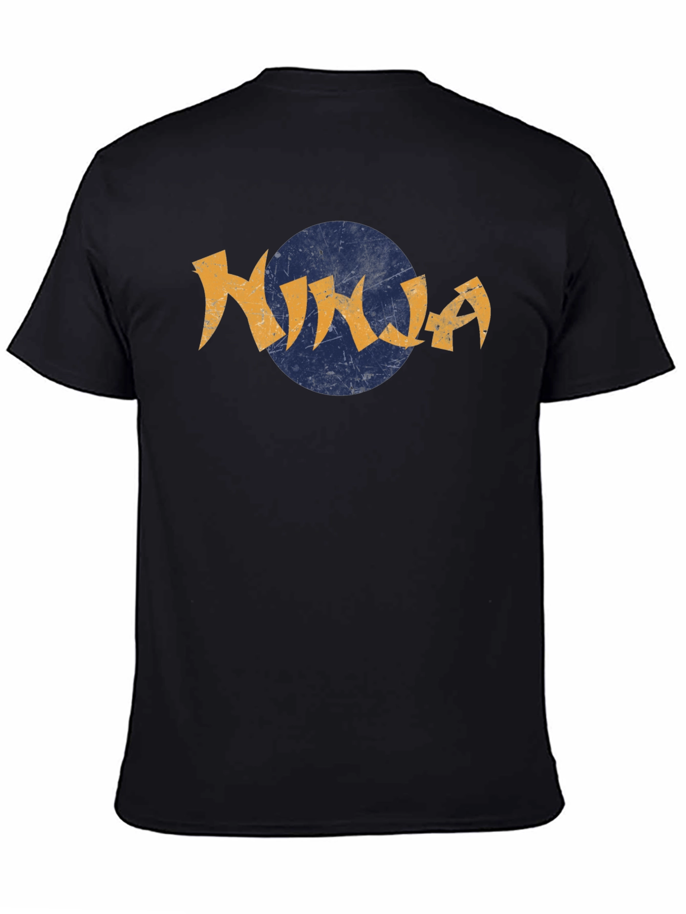 Ninja Graphic Tee - Retro Style Black T-Shirt
