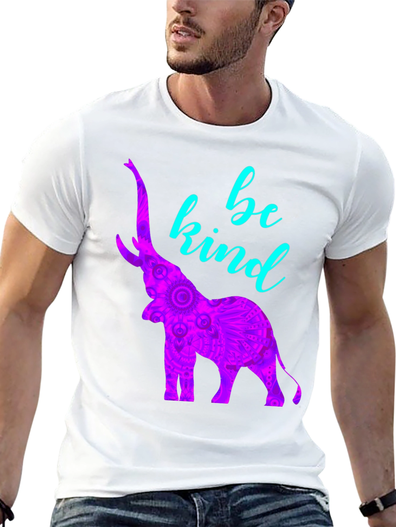 Be Kind Elephant Graphic T-Shirt