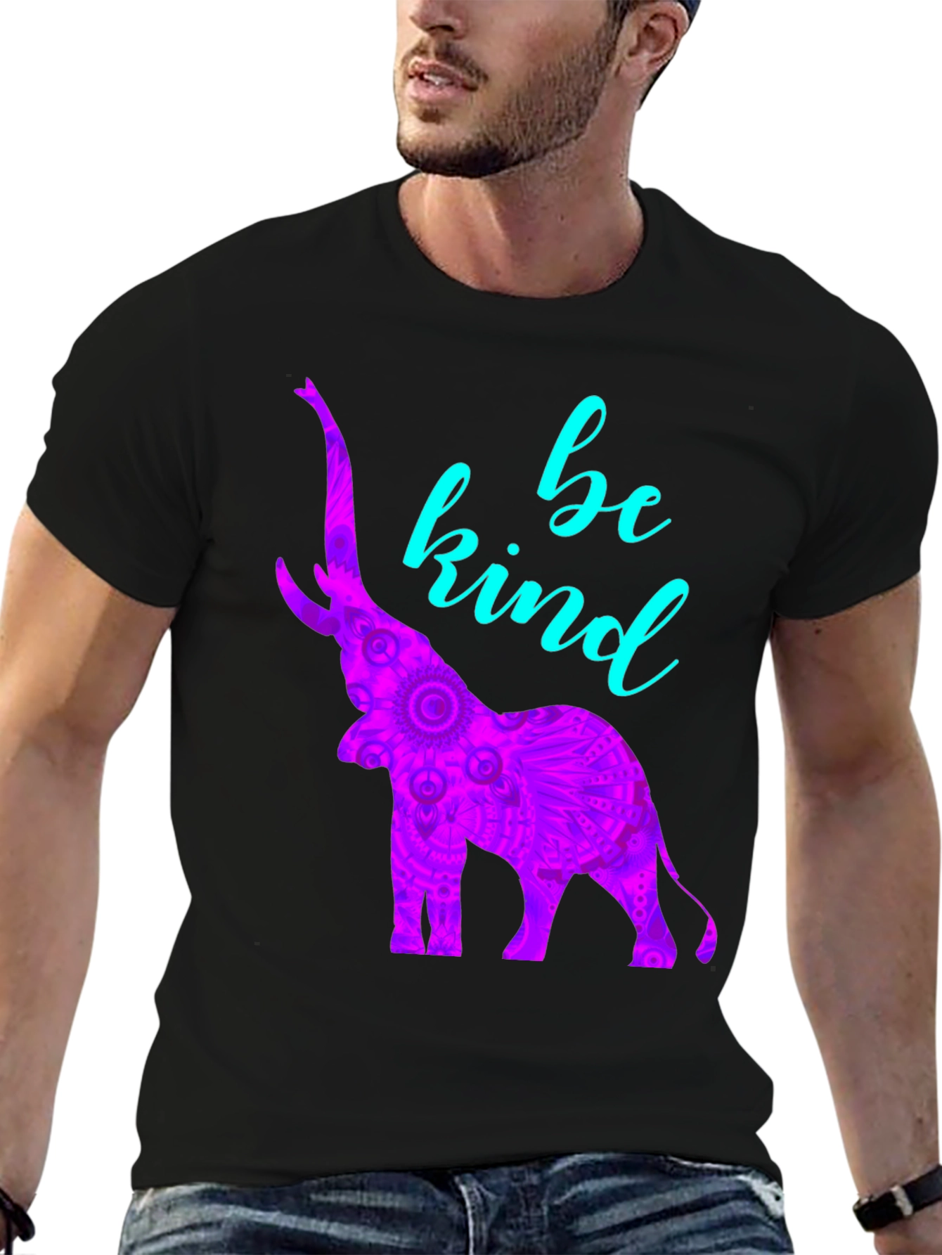 Be Kind Elephant Graphic T-Shirt