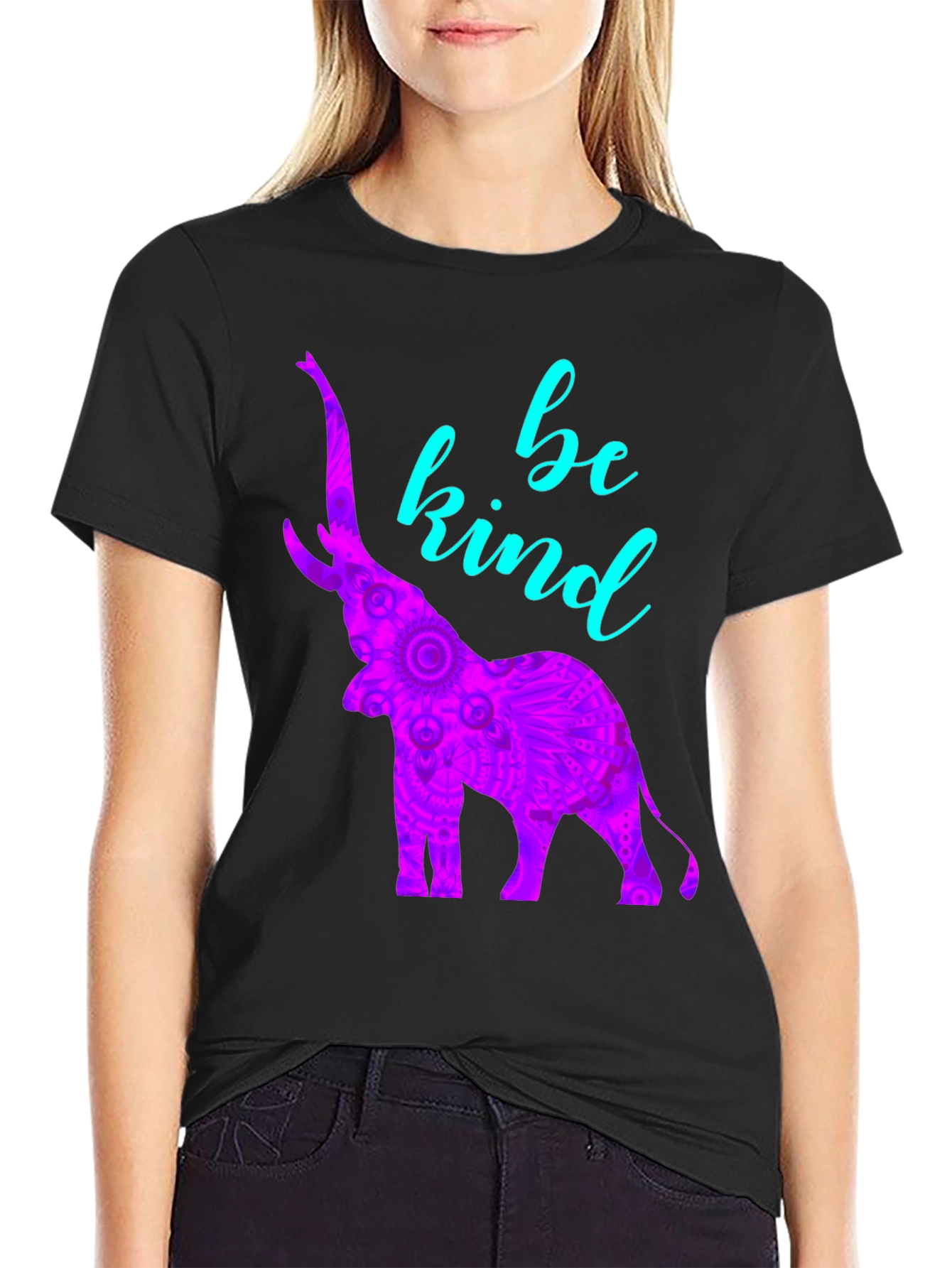 Be Kind Elephant Graphic T-Shirt