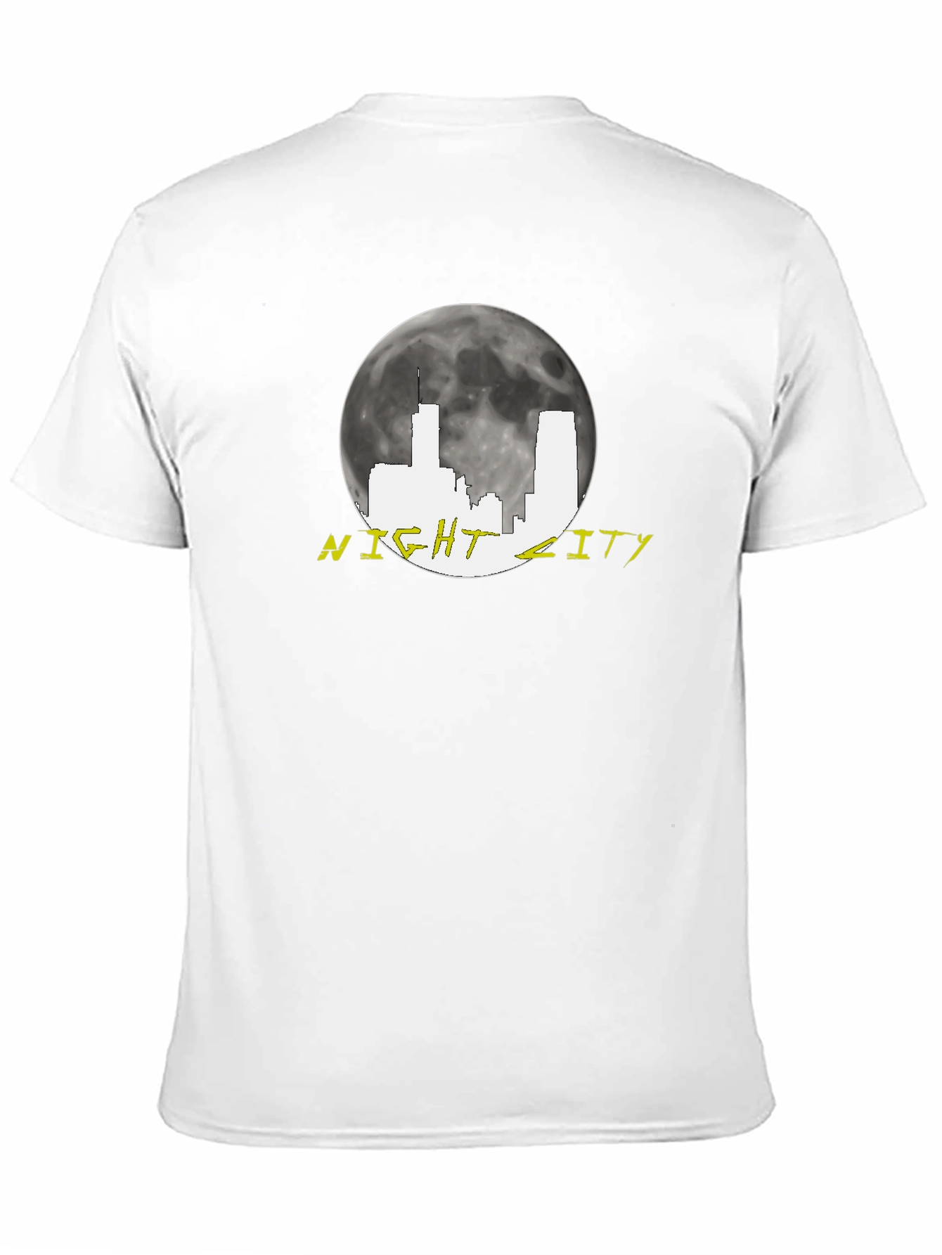 Night City Skyline Graphic Tee - Black