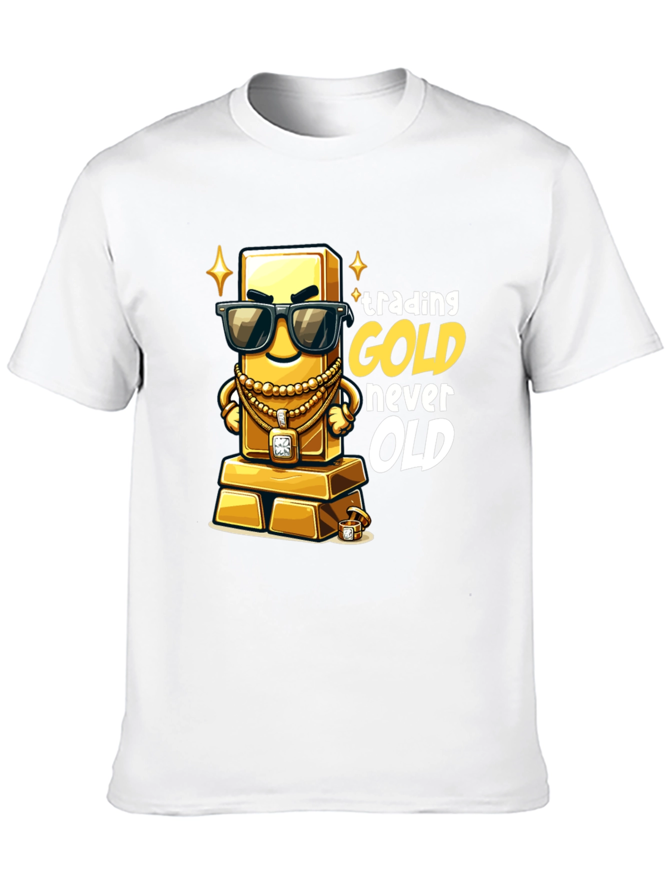 Trading Gold Never Old Black T-Shirt