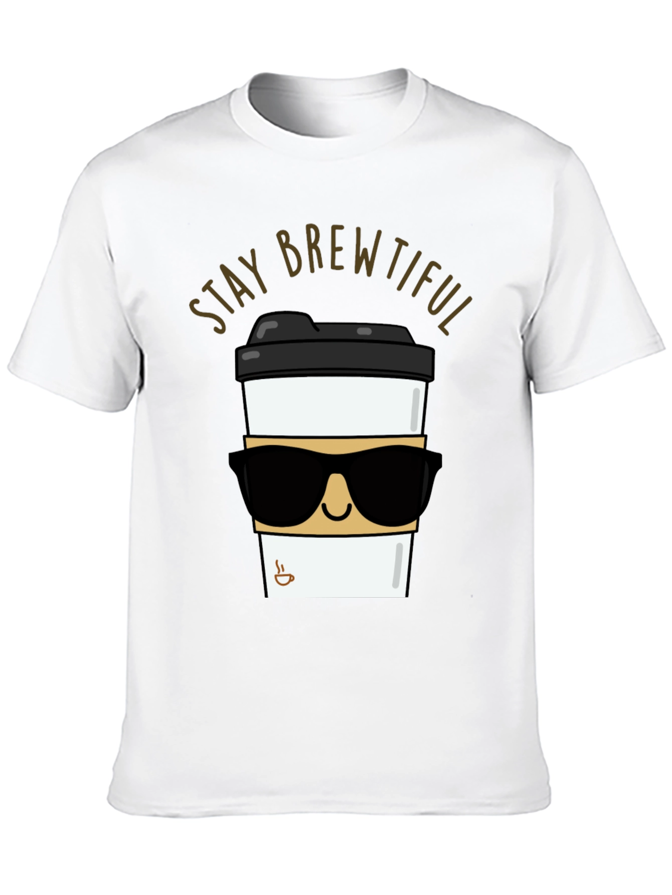 Stay Brewtiful Black T-Shirt - Coffee Lover Apparel