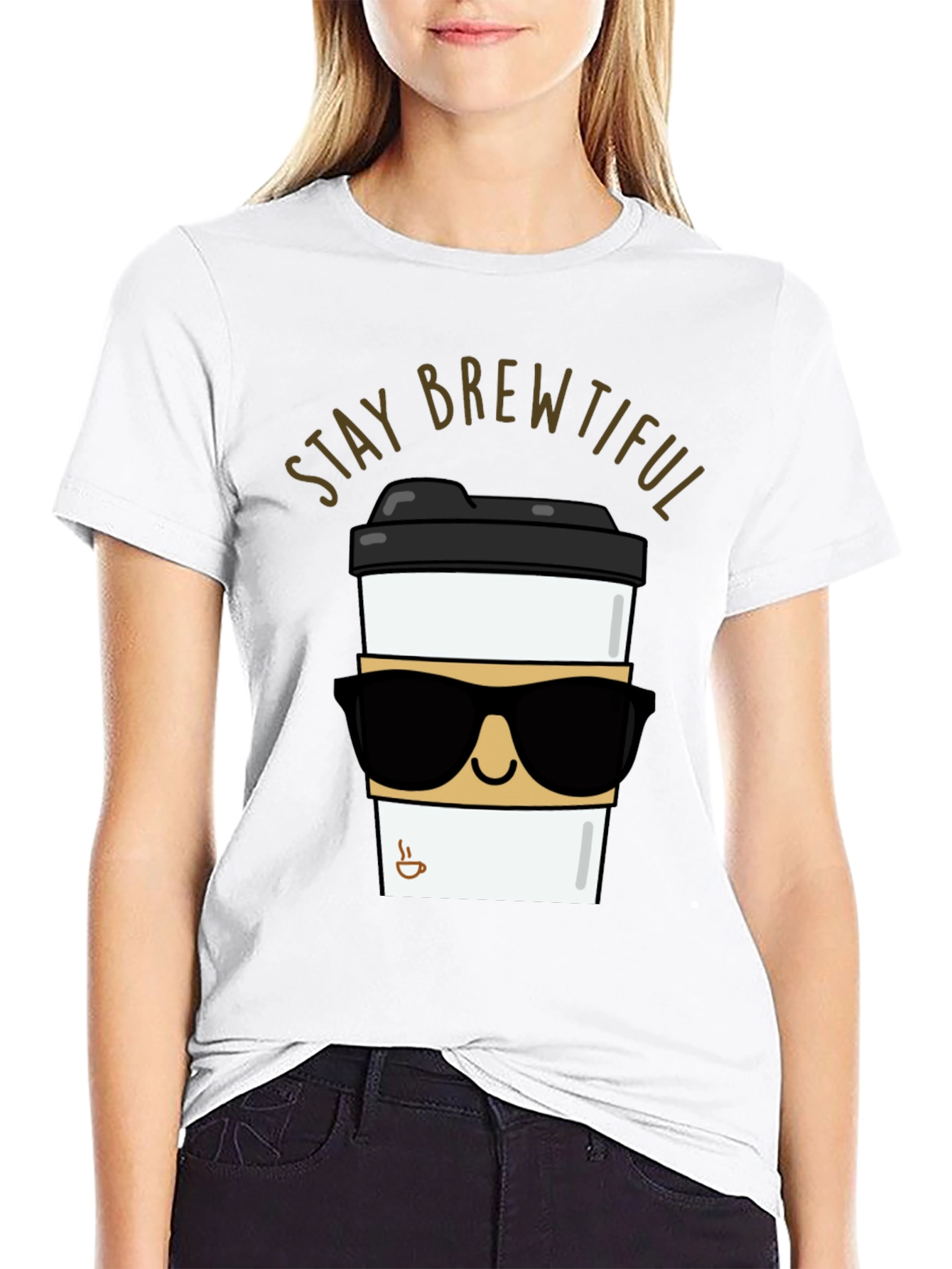 Stay Brewtiful Black T-Shirt - Coffee Lover Apparel