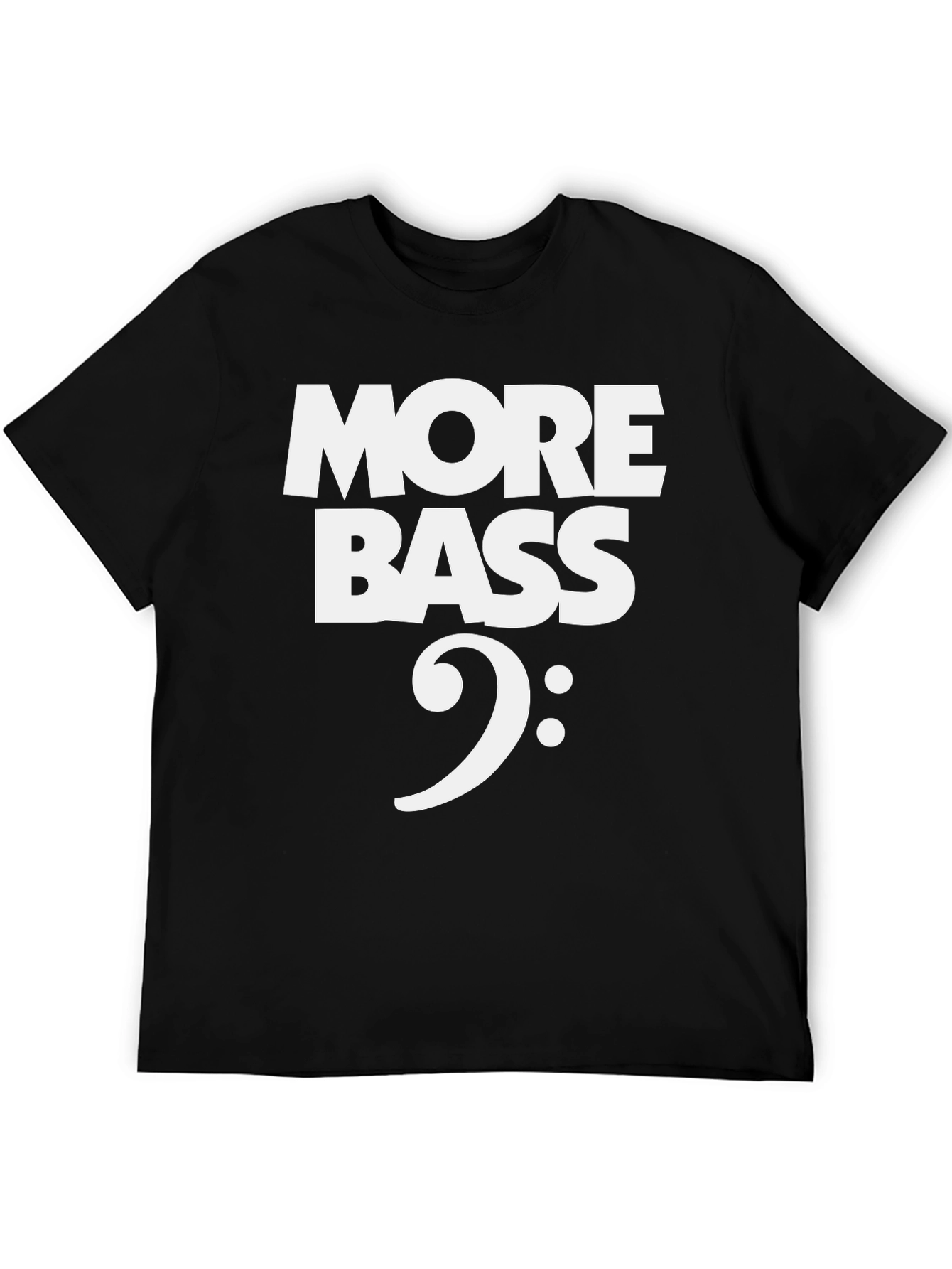 More Bass Clef T-Shirt - Music Lover Tee