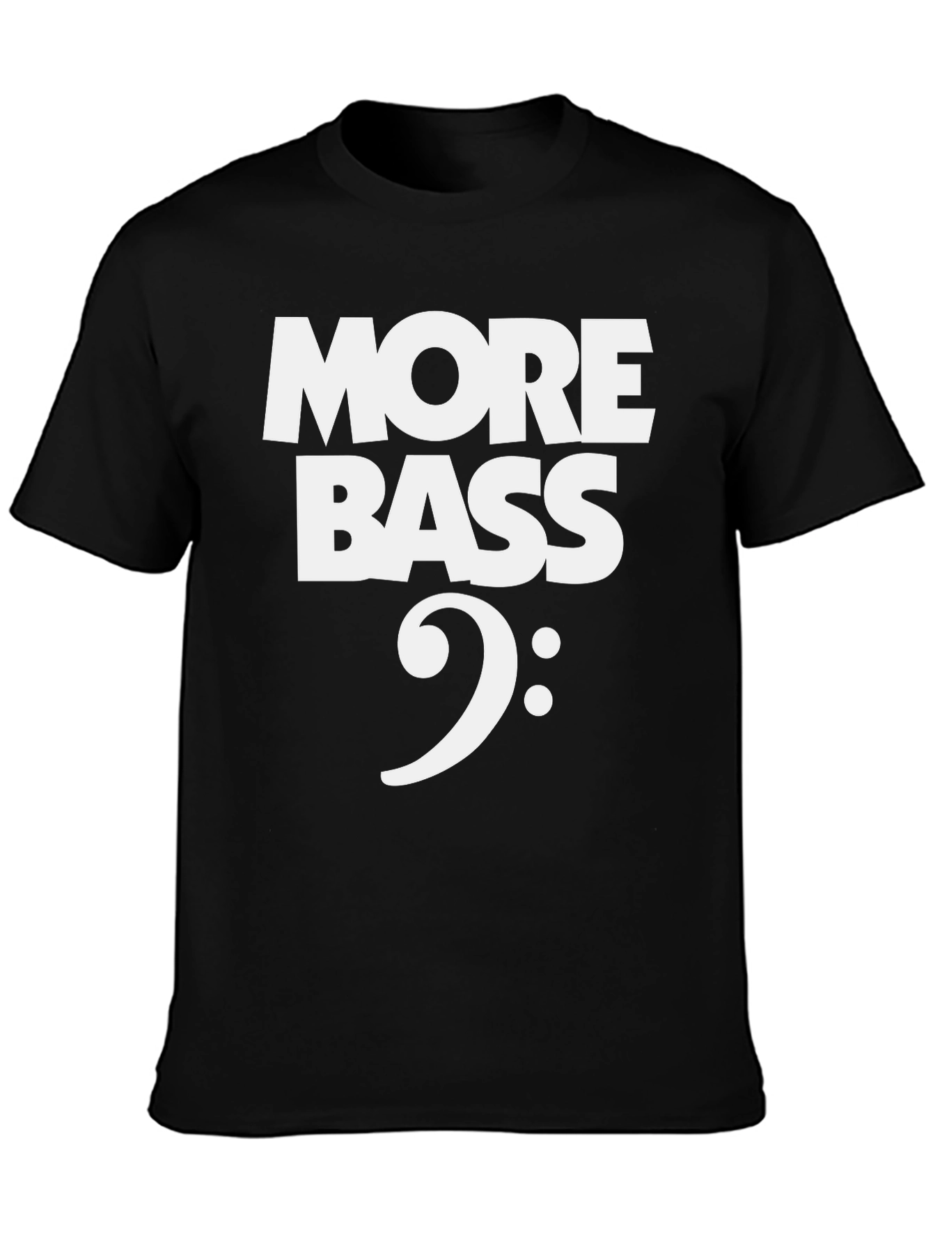 More Bass Clef T-Shirt - Music Lover Tee