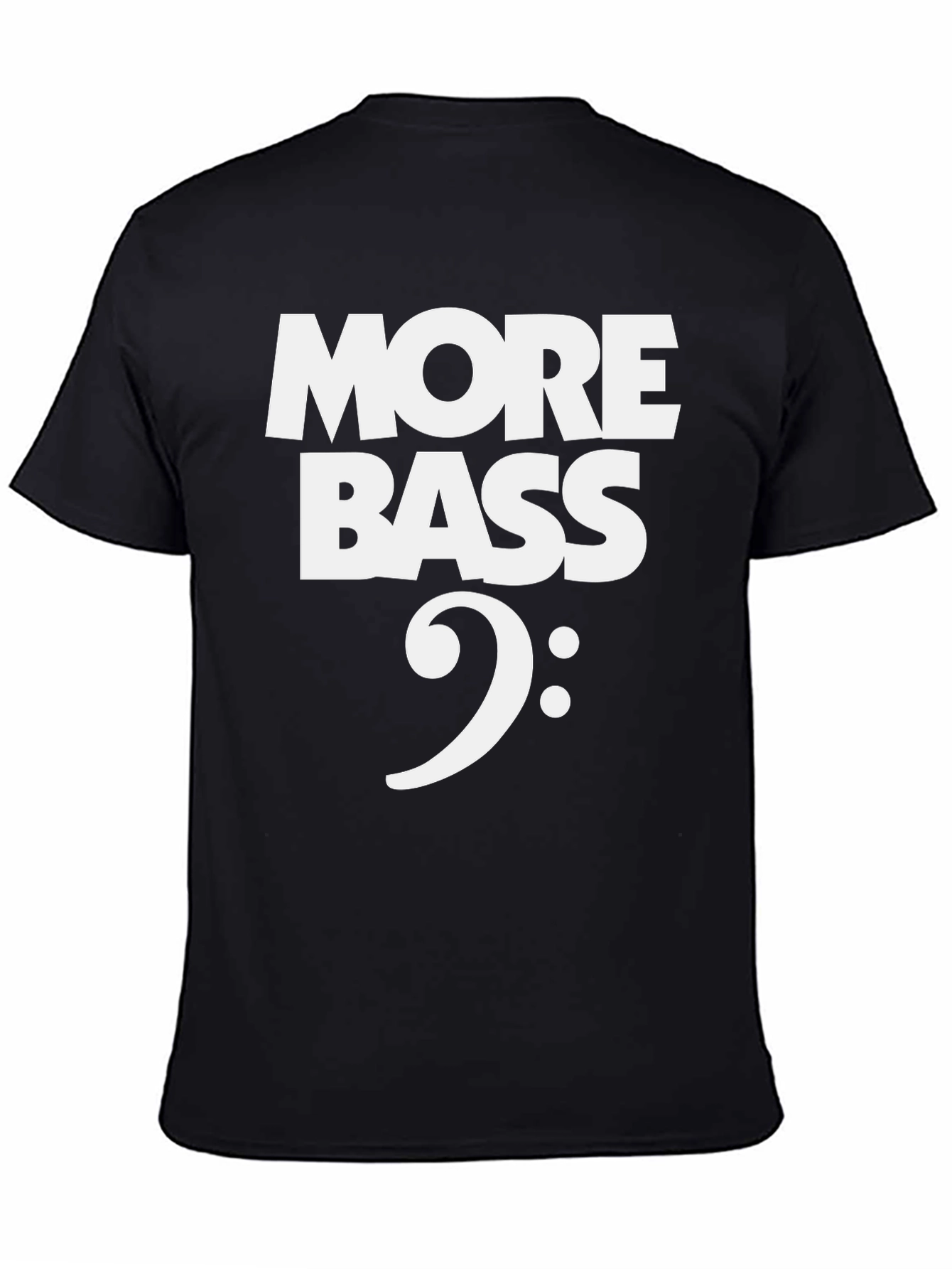 More Bass Clef T-Shirt - Music Lover Tee