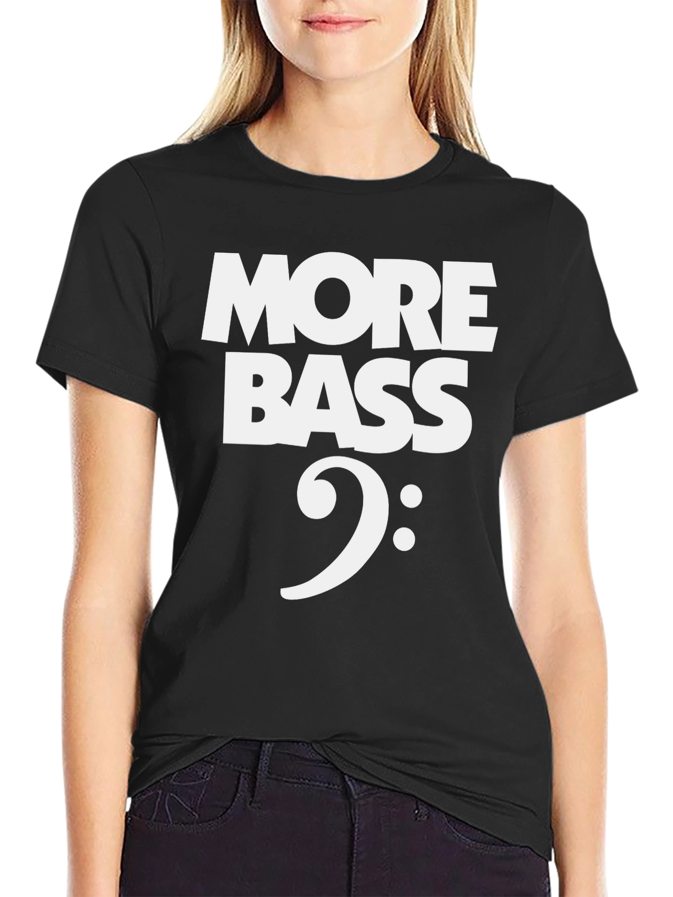 More Bass Clef T-Shirt - Music Lover Tee