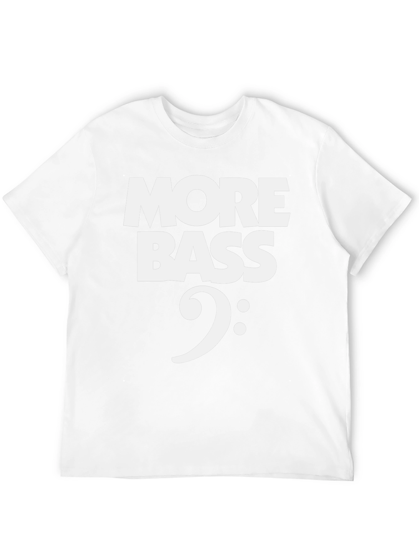 More Bass Clef T-Shirt - Music Lover Tee