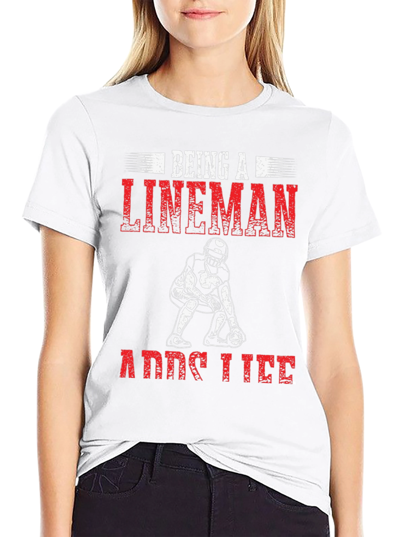 Lineman Adds Life Graphic Tee