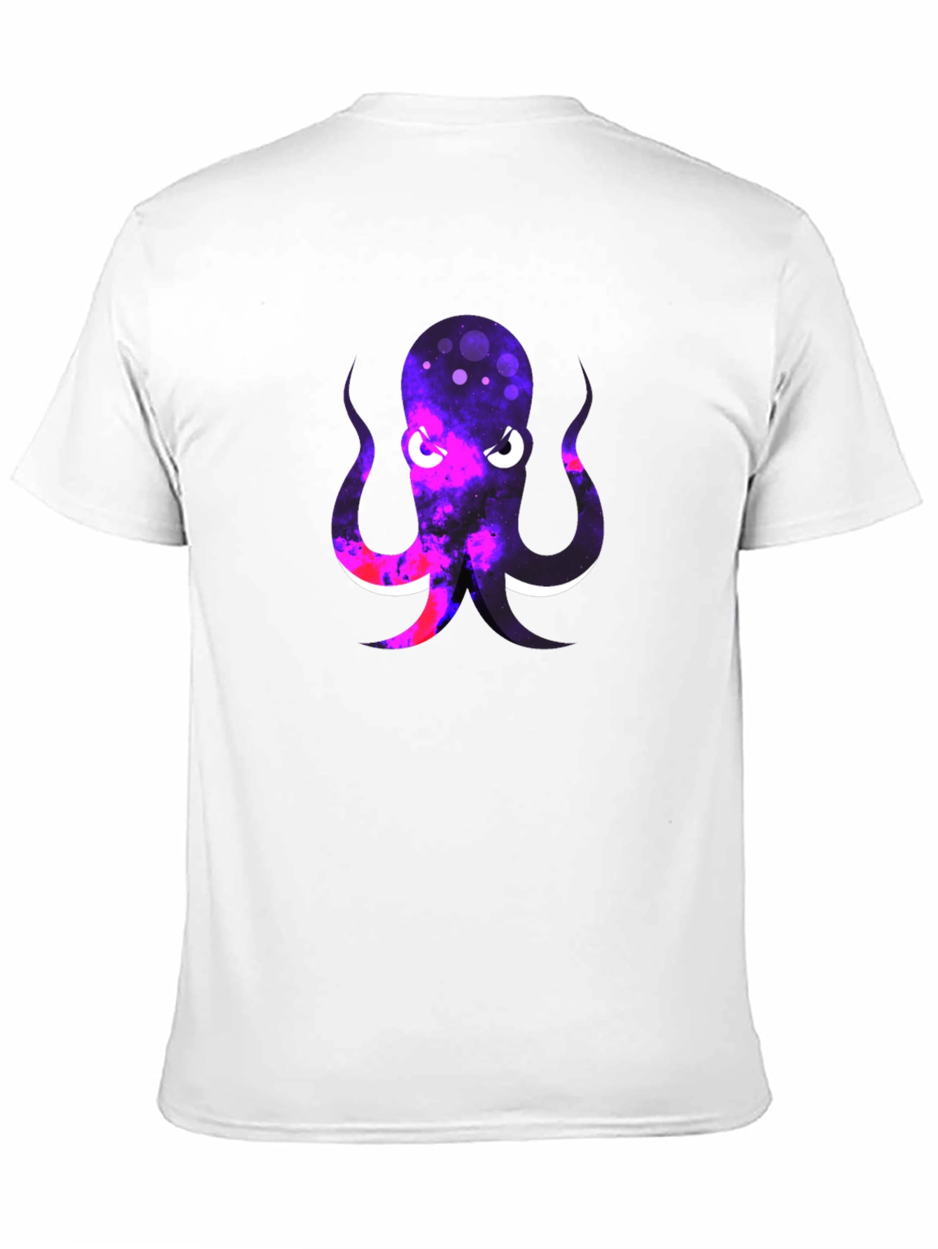Cosmic Octopus Graphic Tee - Black Cotton Blend T-Shirt