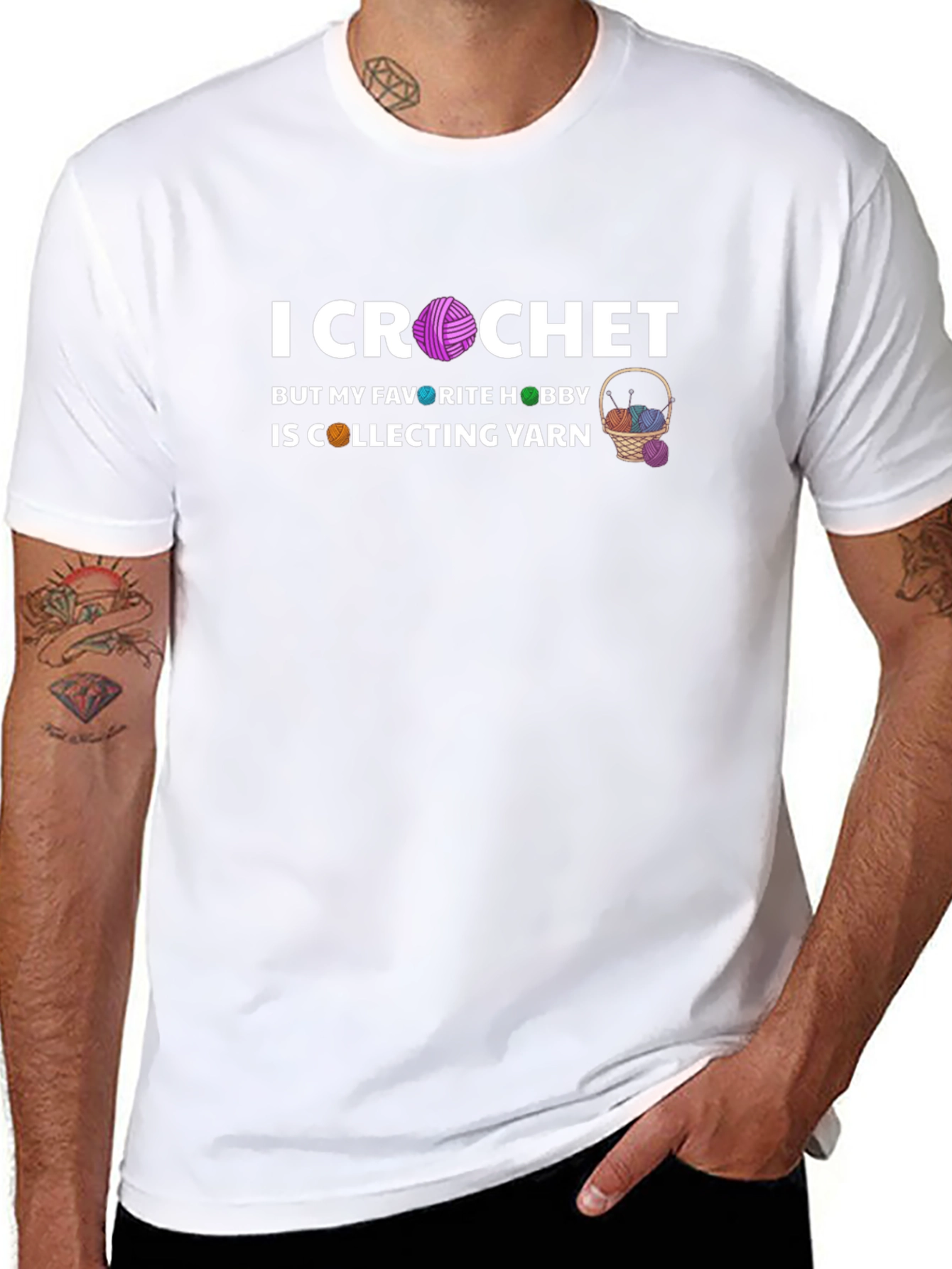 I Crochet But I Collect Yarn T-Shirt