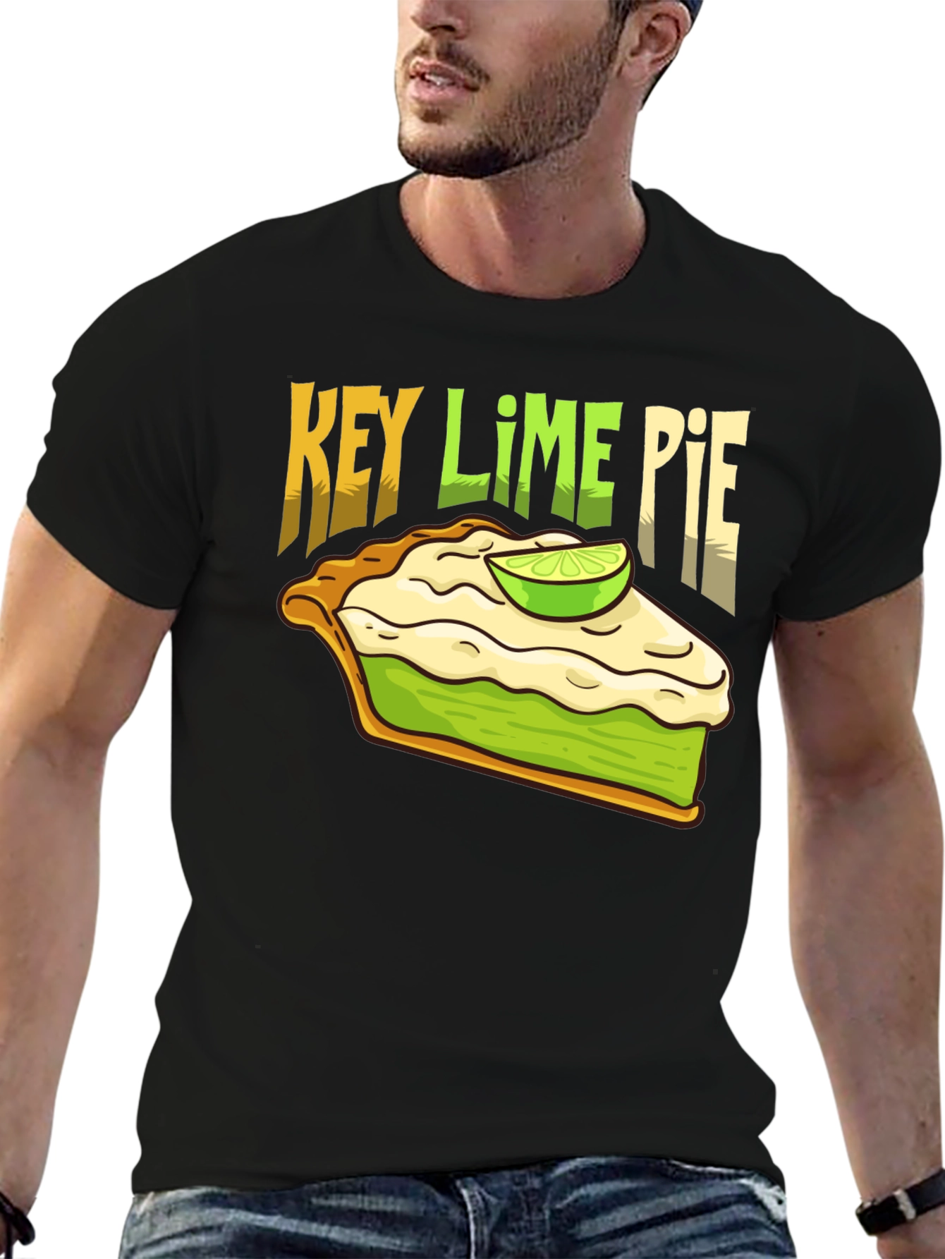 Key Lime Pie Graphic T-Shirt - Fun Foodie Tee