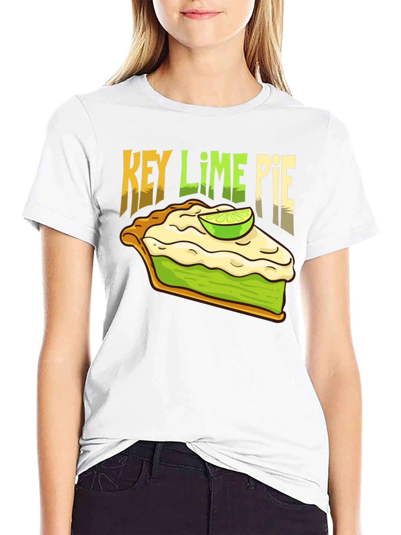 Key Lime Pie Graphic T-Shirt - Fun Foodie Tee