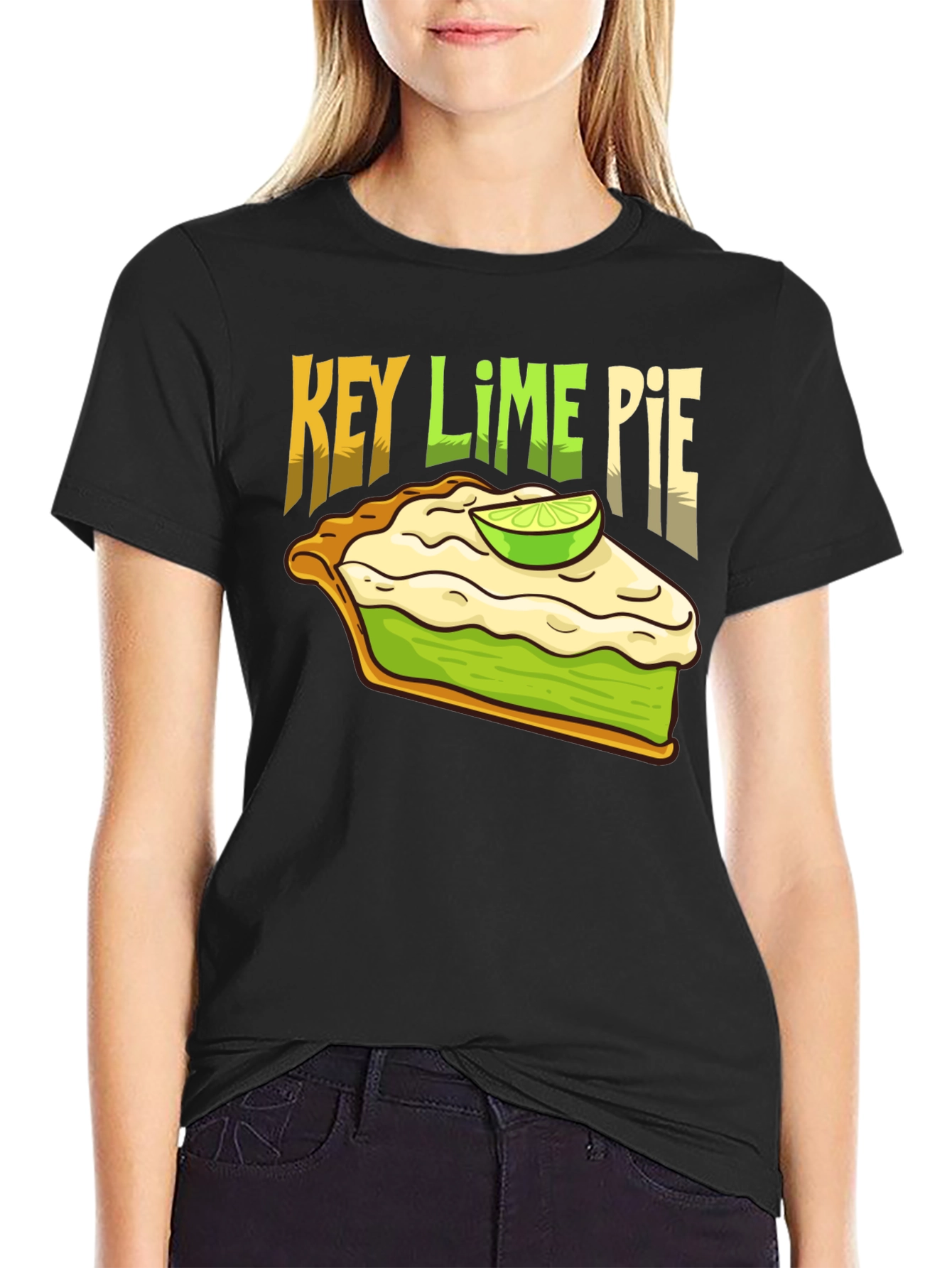 Key Lime Pie Graphic T-Shirt - Fun Foodie Tee